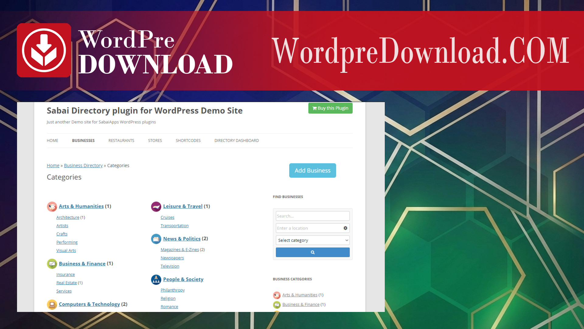 Sabai Directory Plugin for WP – WordpreDownload.COM