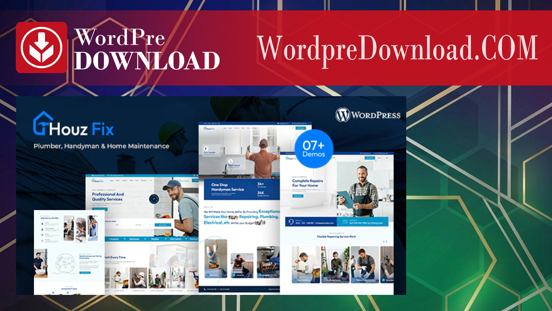 HouzFix – Plumber, Handyman WordPress Theme – WordpreDownload.COM