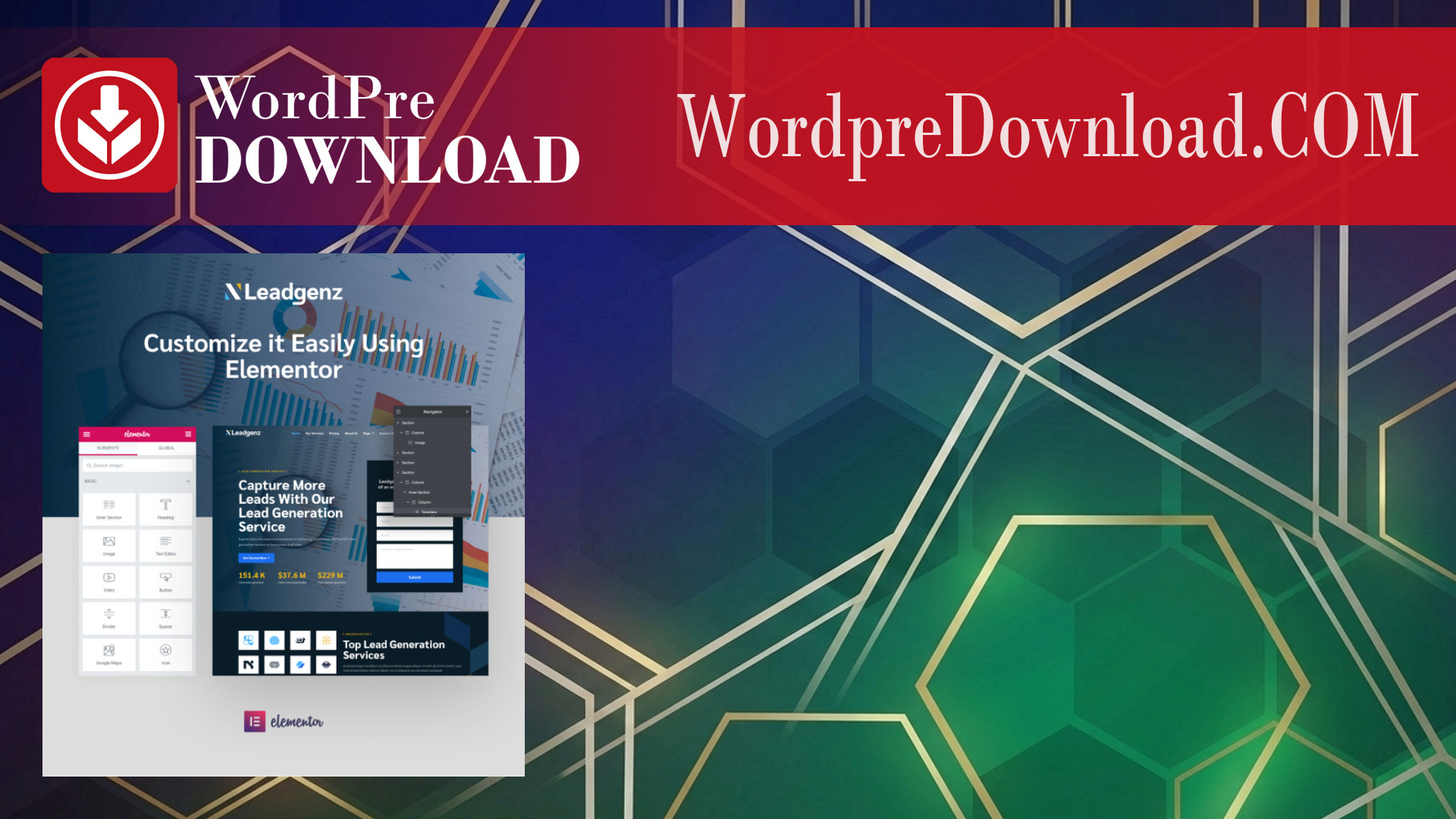 Leadgenz – Lead Generation and Sales Agency WordPress Elementor Template Kit – WordpreDownload.COM