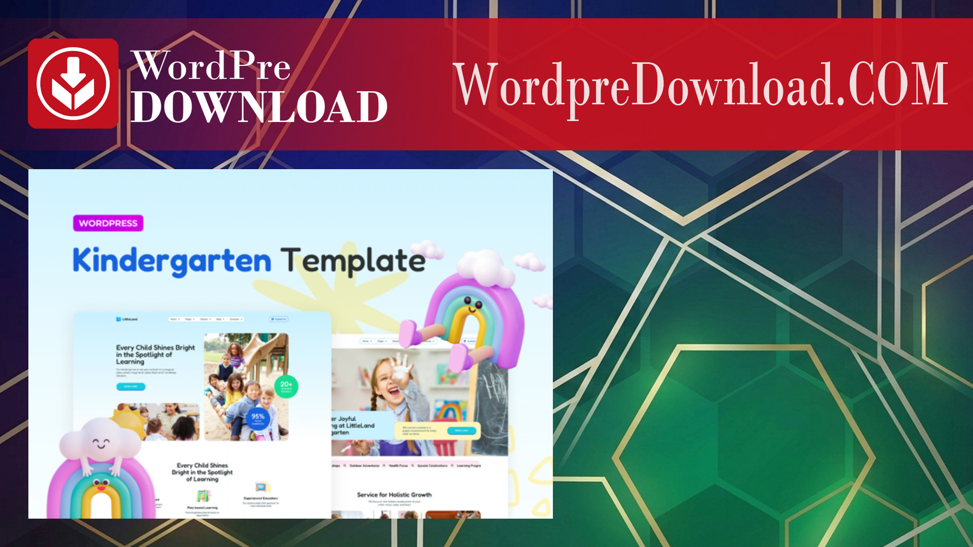 LittleLand – Kindergarten Template Elementor Pro Template Kit – WordpreDownload.COM