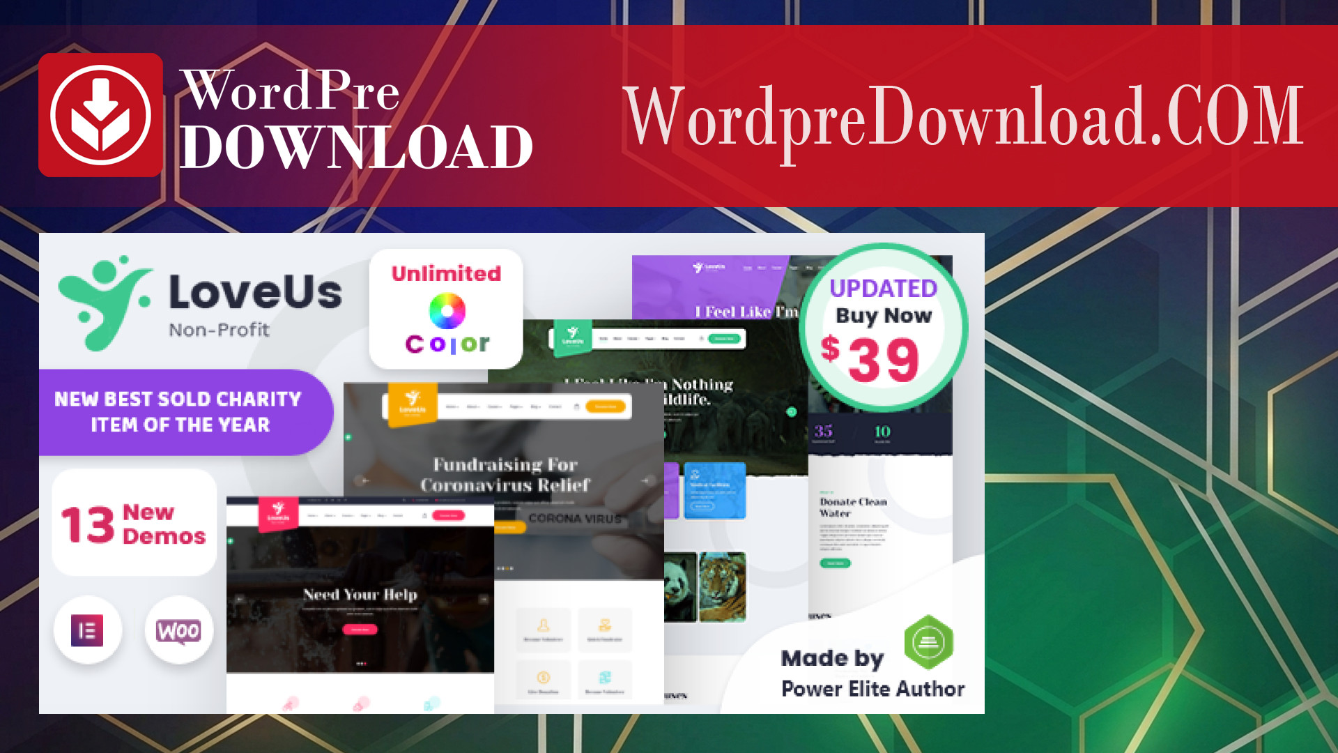 Loveus – NonProfit Charity WordPress Theme – WordpreDownload.COM