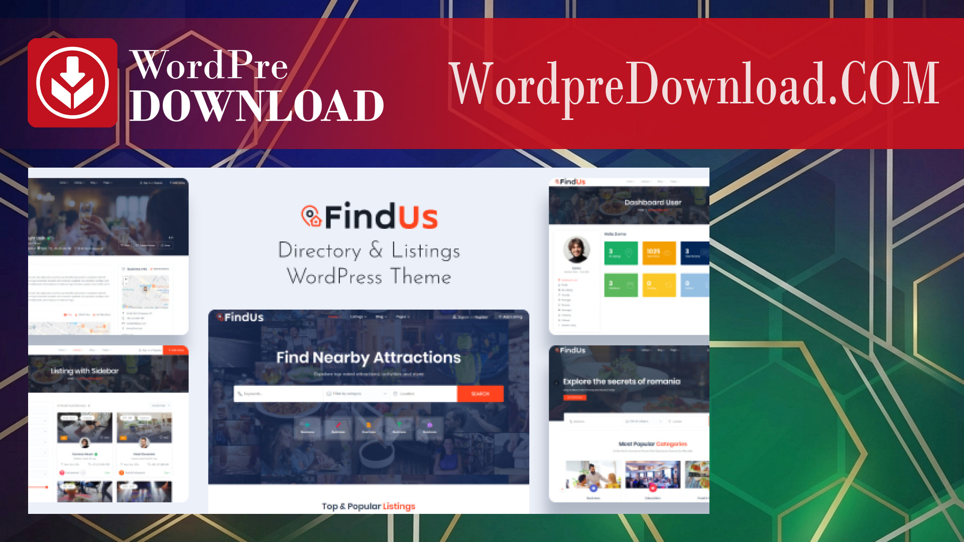 Findus – Directory Listing WordPress Theme – WordpreDownload.COM
