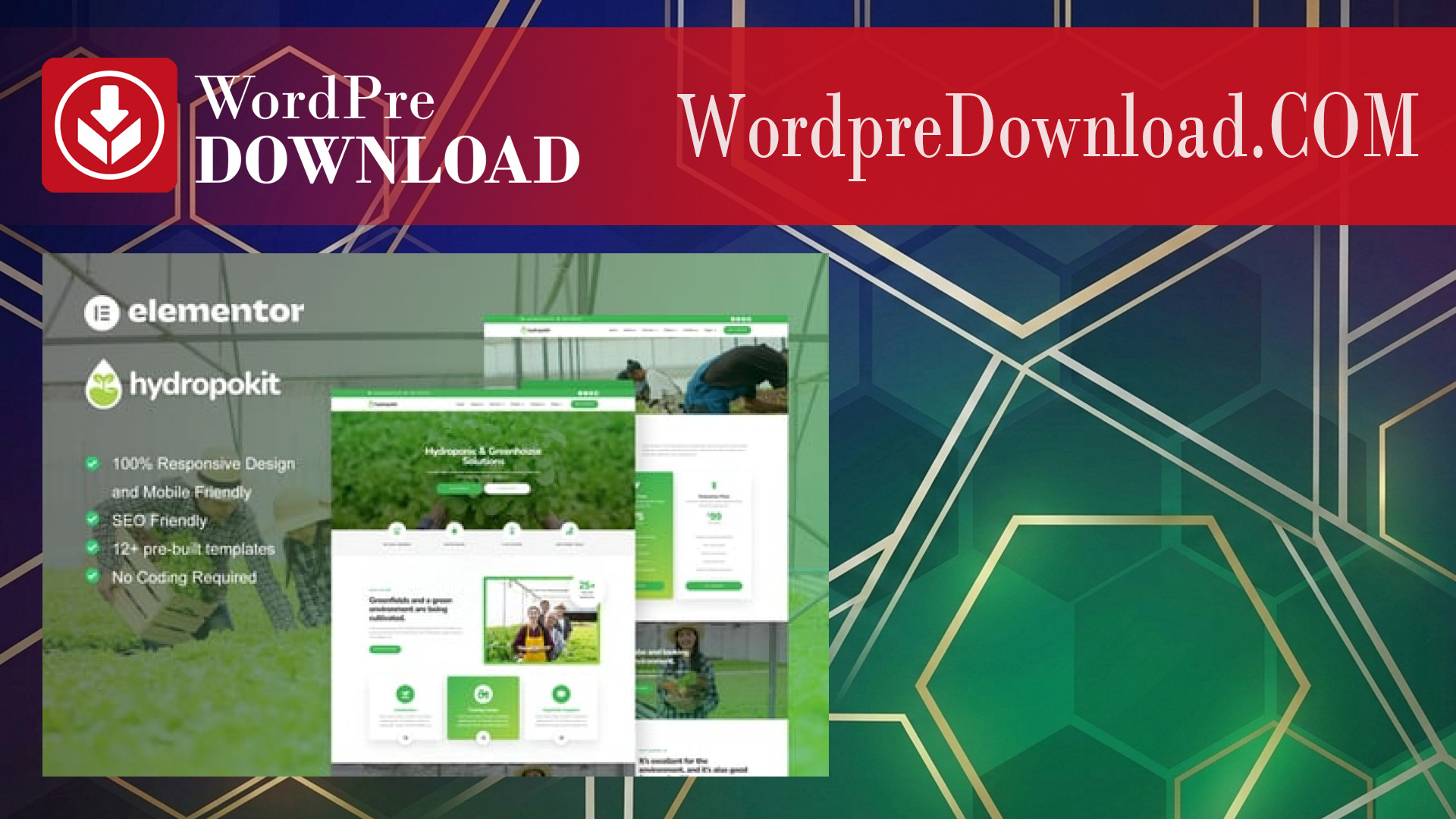 Hydropokit – Hydroponic and Agriculture Elementor Template Kit – WordpreDownload.COM