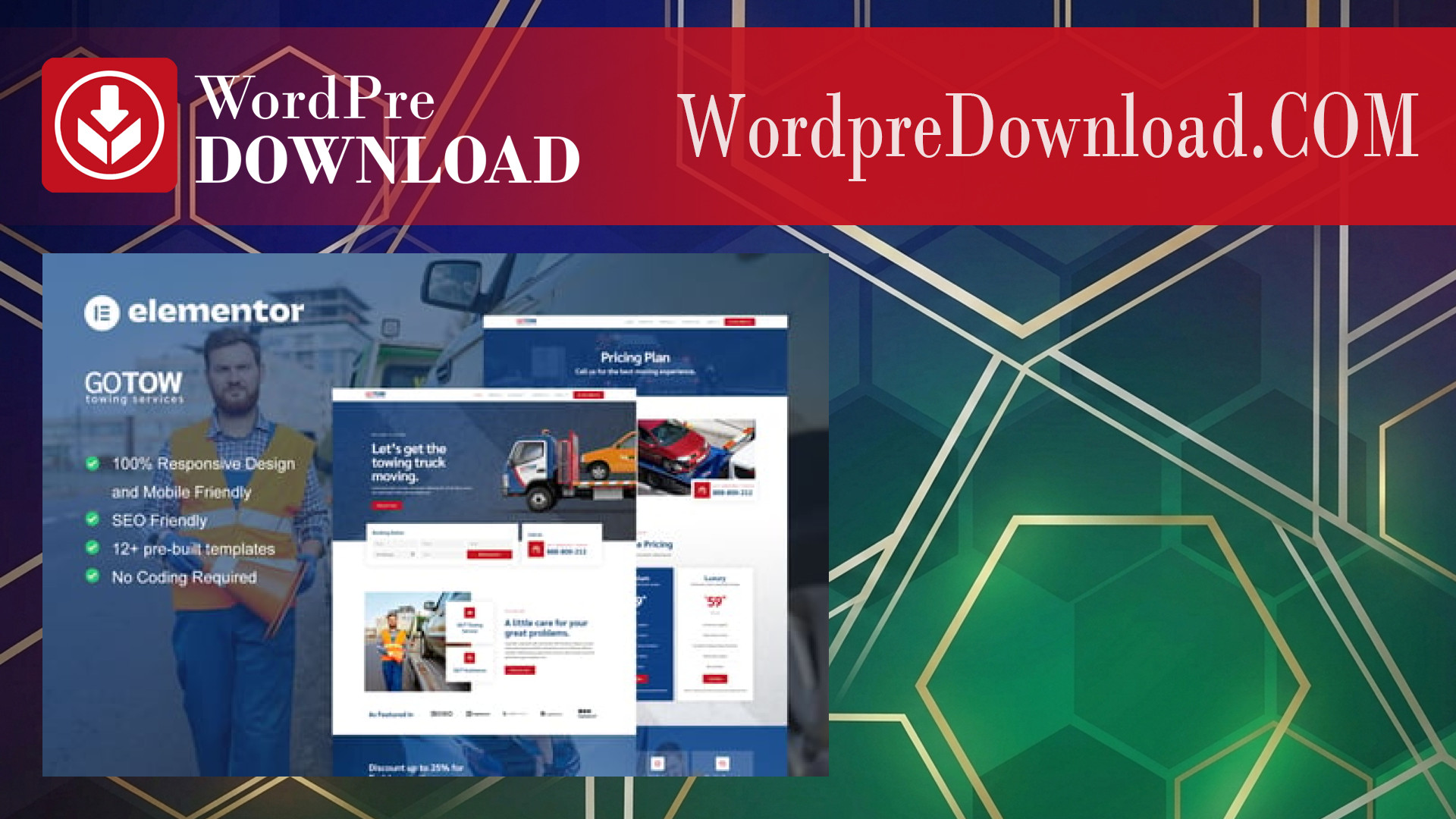 Gotow – Towing Services Elementor Template Kit – WordpreDownload.COM