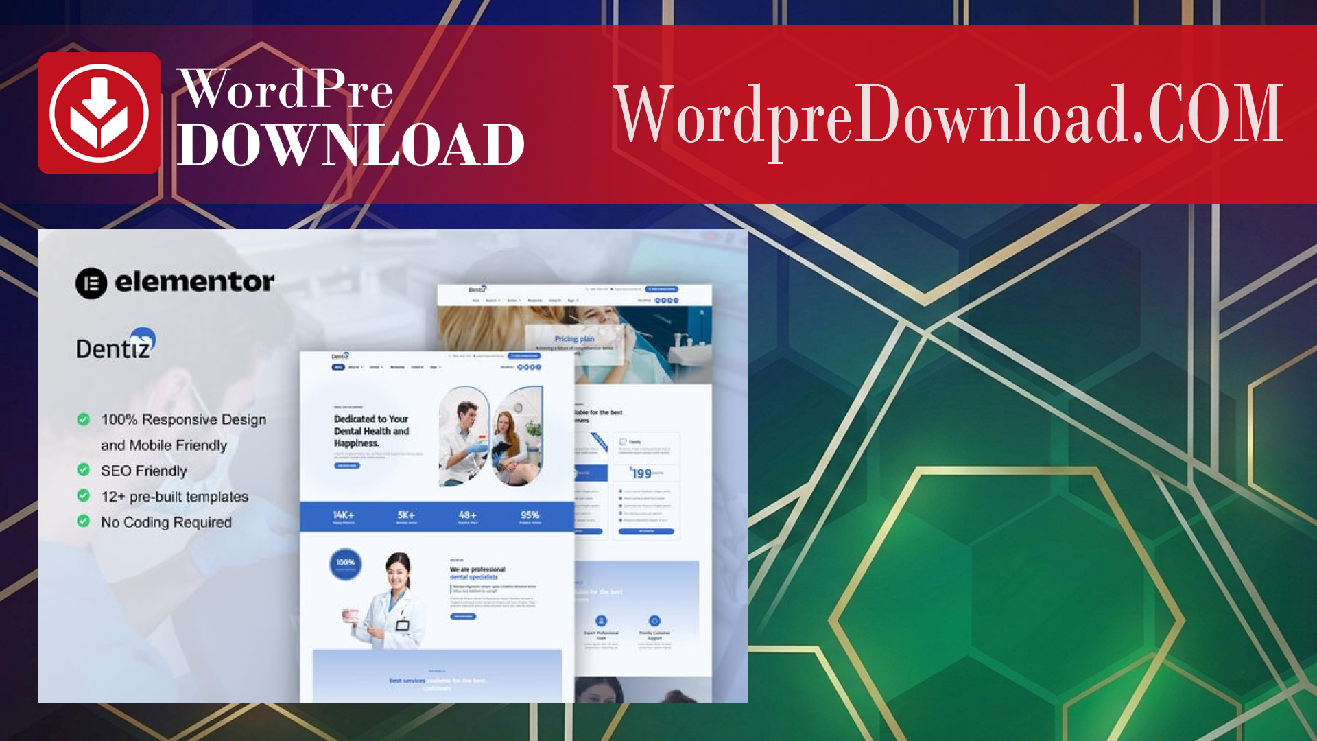 Dentiz – Dentist and Dental Care Elementor Pro Template Kit – WordpreDownload.COM