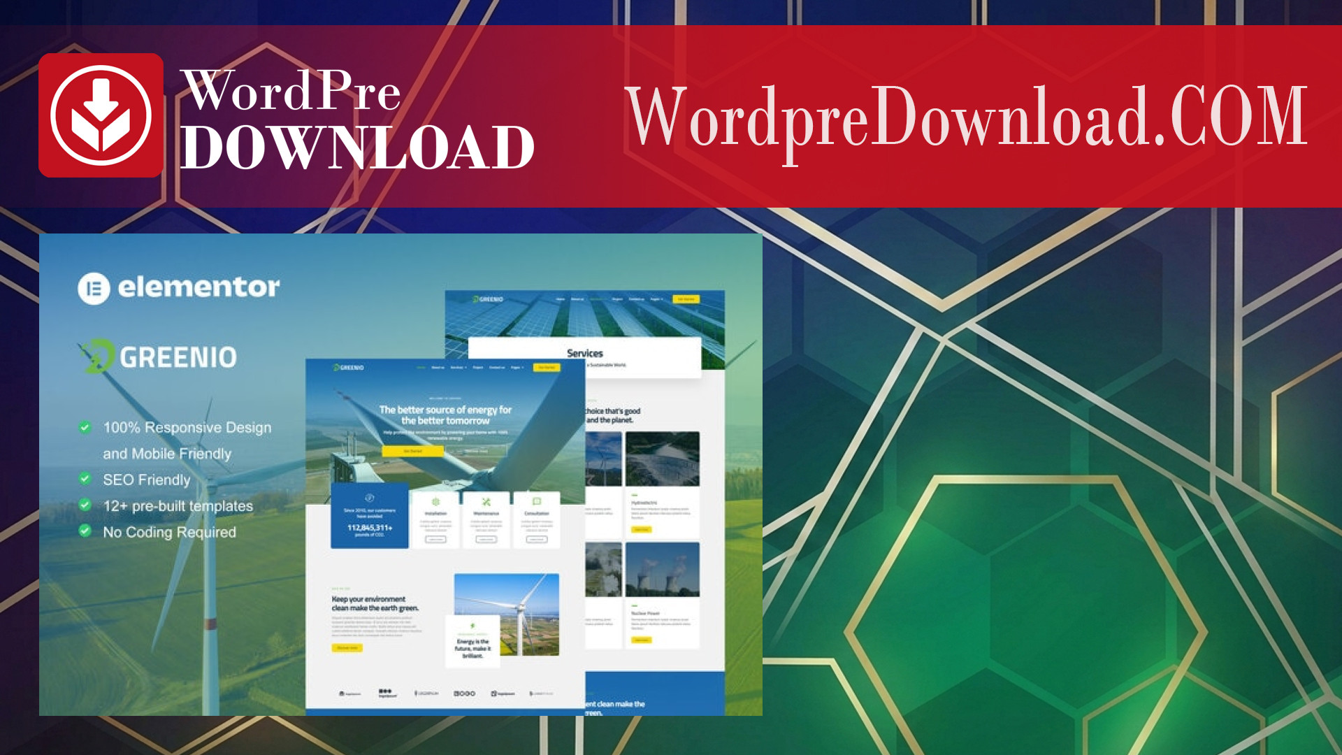 Greenio – Green Energy and Technology Company Elementor Template Kit – Wordpredownload.com
