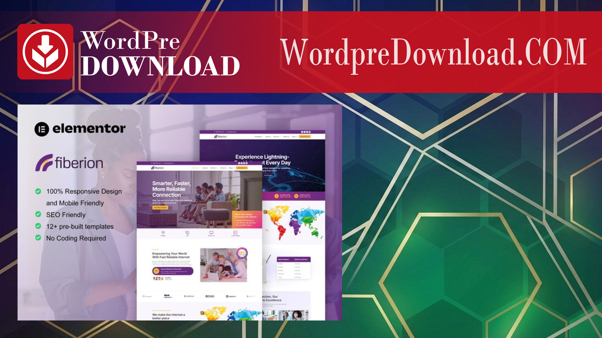 Fiberion – Broadband and Internet Service Provider Elementor Pro Template Kit – WordpreDownload.COM