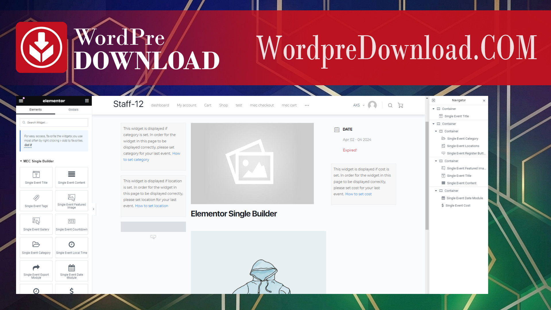 Elementor Single Builder for MEC – WordpreDownload.COM