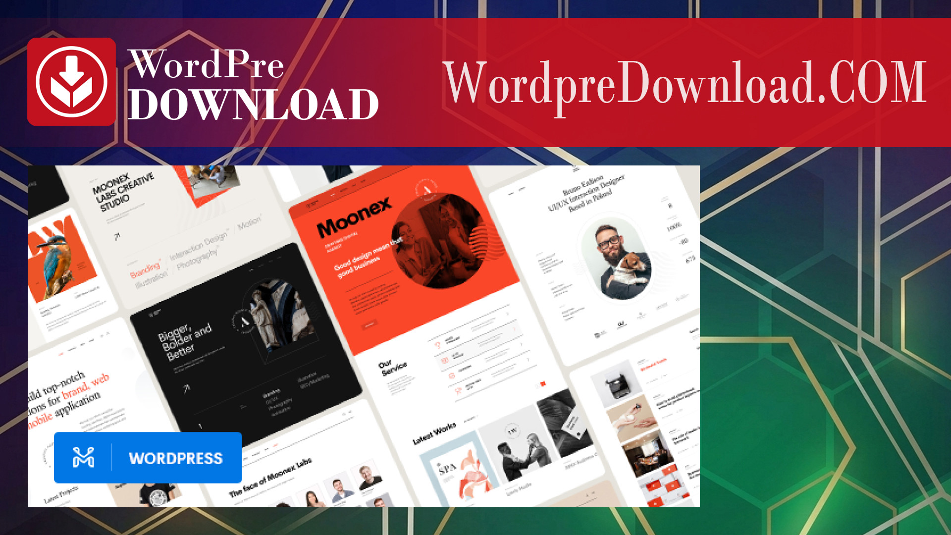 Moonex – Agency and Portfolio WordPress Theme – WordpreDownload.COM