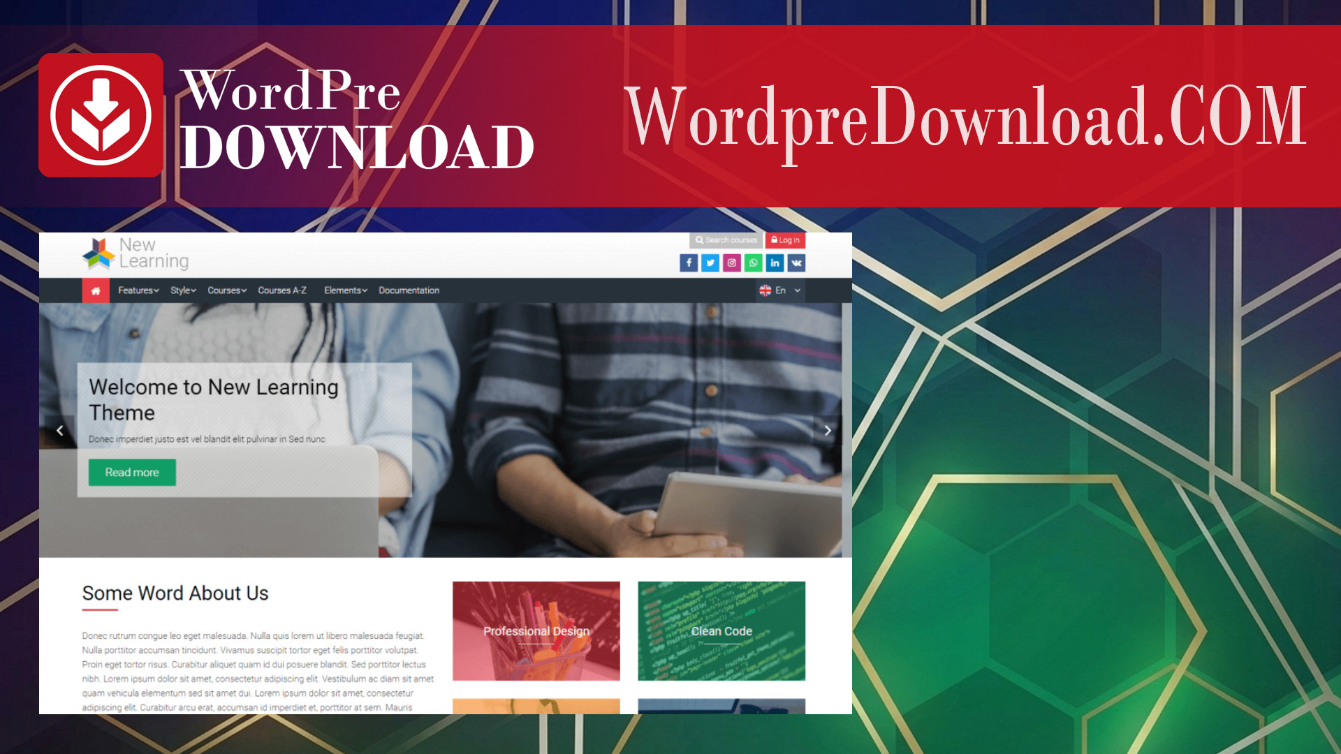 New Learning | Premium Moodle Theme – WordpreDownload.COM