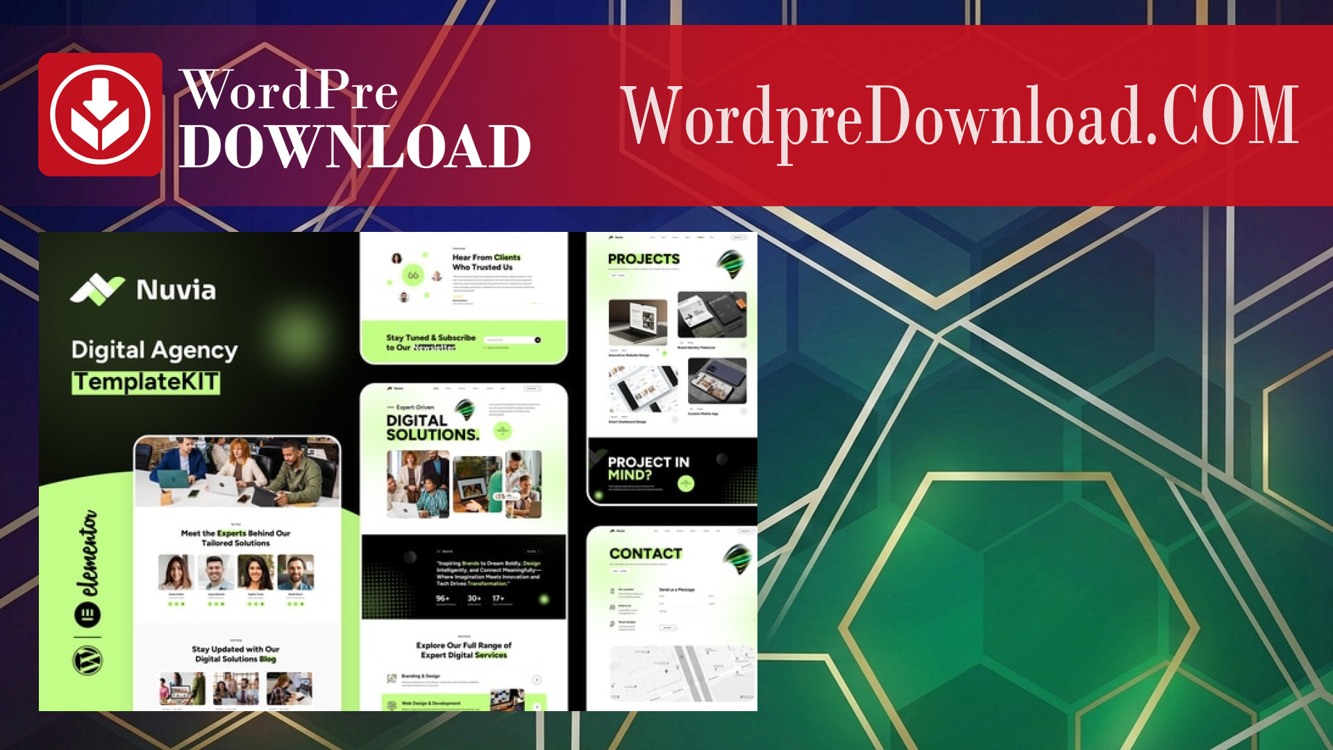 Nuvia – Digital Agency Elementor Template Kit – WordpreDownload.COM