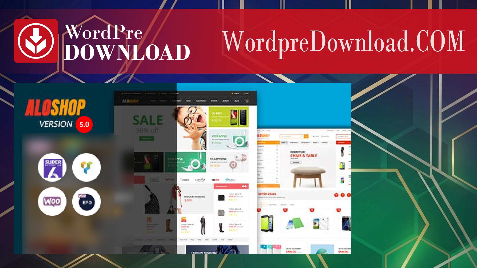 Alo Shop – Mega Market RTL Responsive WooCommerce WordPress Theme – WordpreDownload.COM