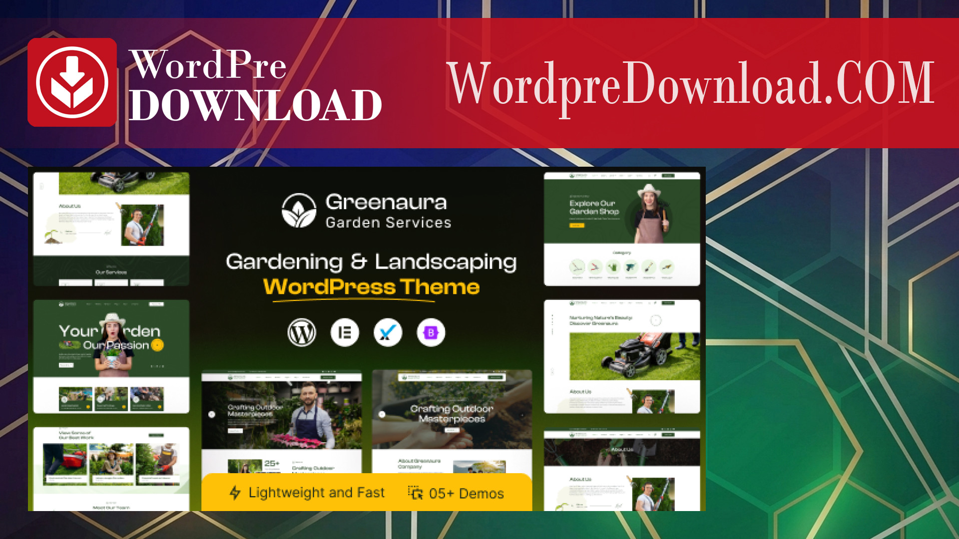 Greenaura – Gardening and Landscape WordPress Theme – WordpreDownload.COM