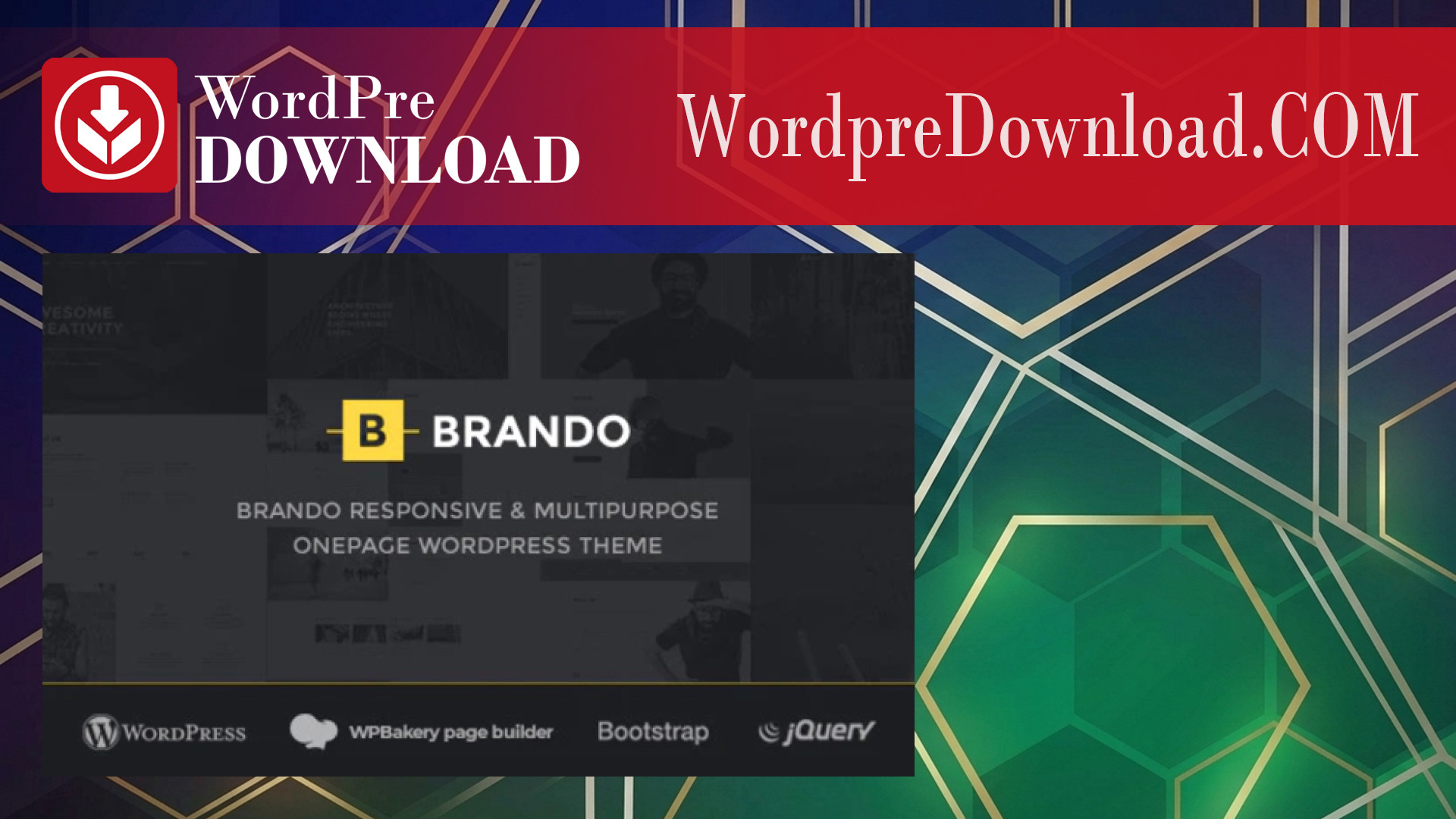 Brando – Responsive and Multipurpose OnePage WordPress Theme – WordpreDownload.COM