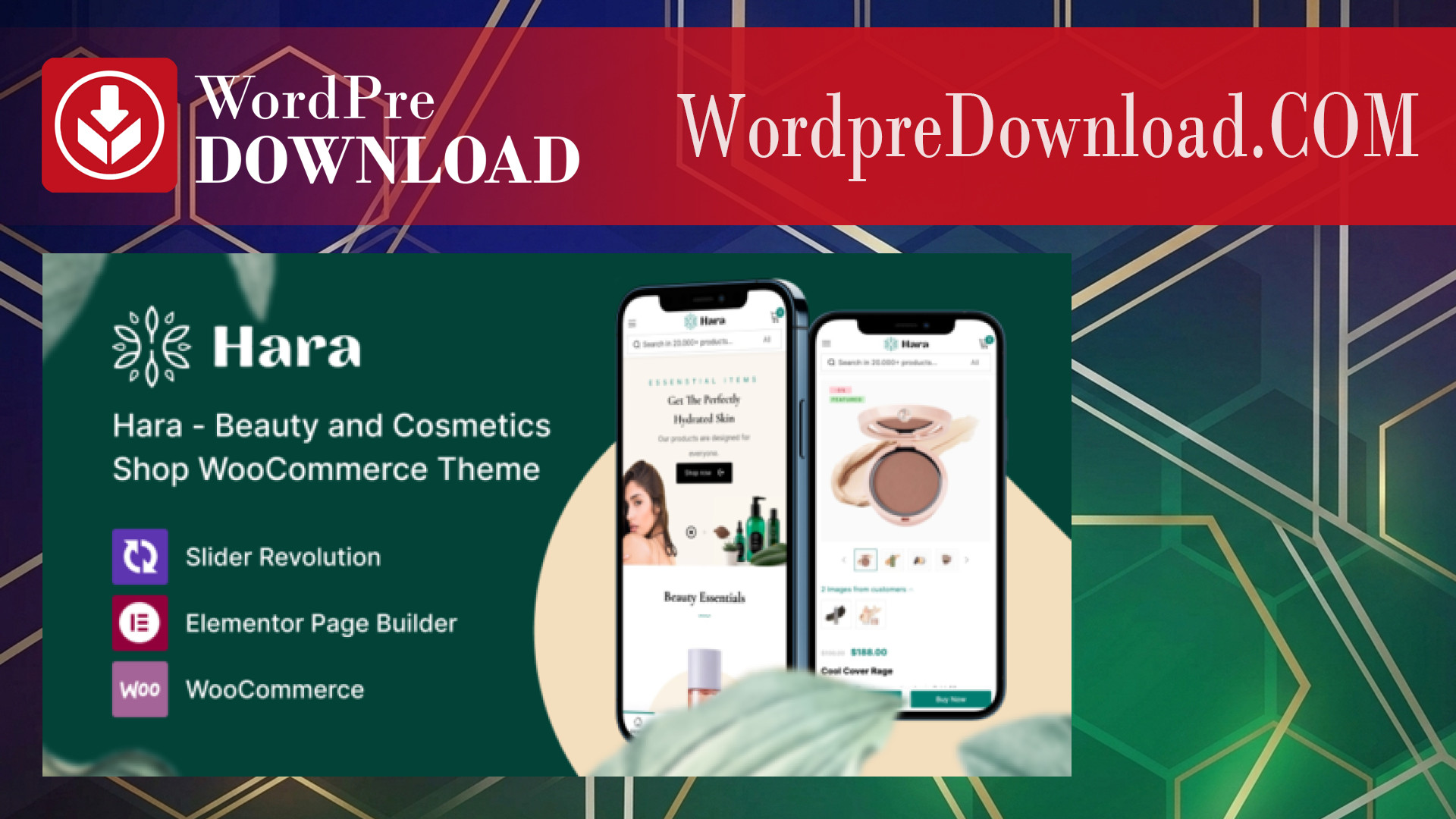 Hara – Beauty and Cosmetics Shop WooCommerce Theme – WordpreDownload.COM