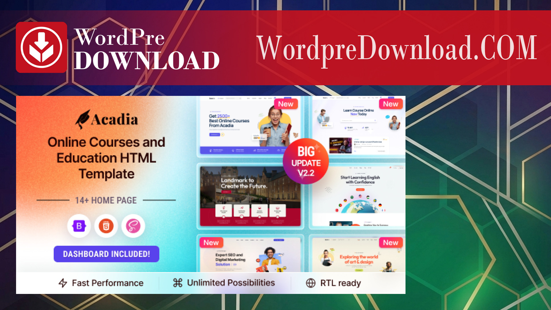 Acadia – Education WordPress Theme – WordpreDownload.COM