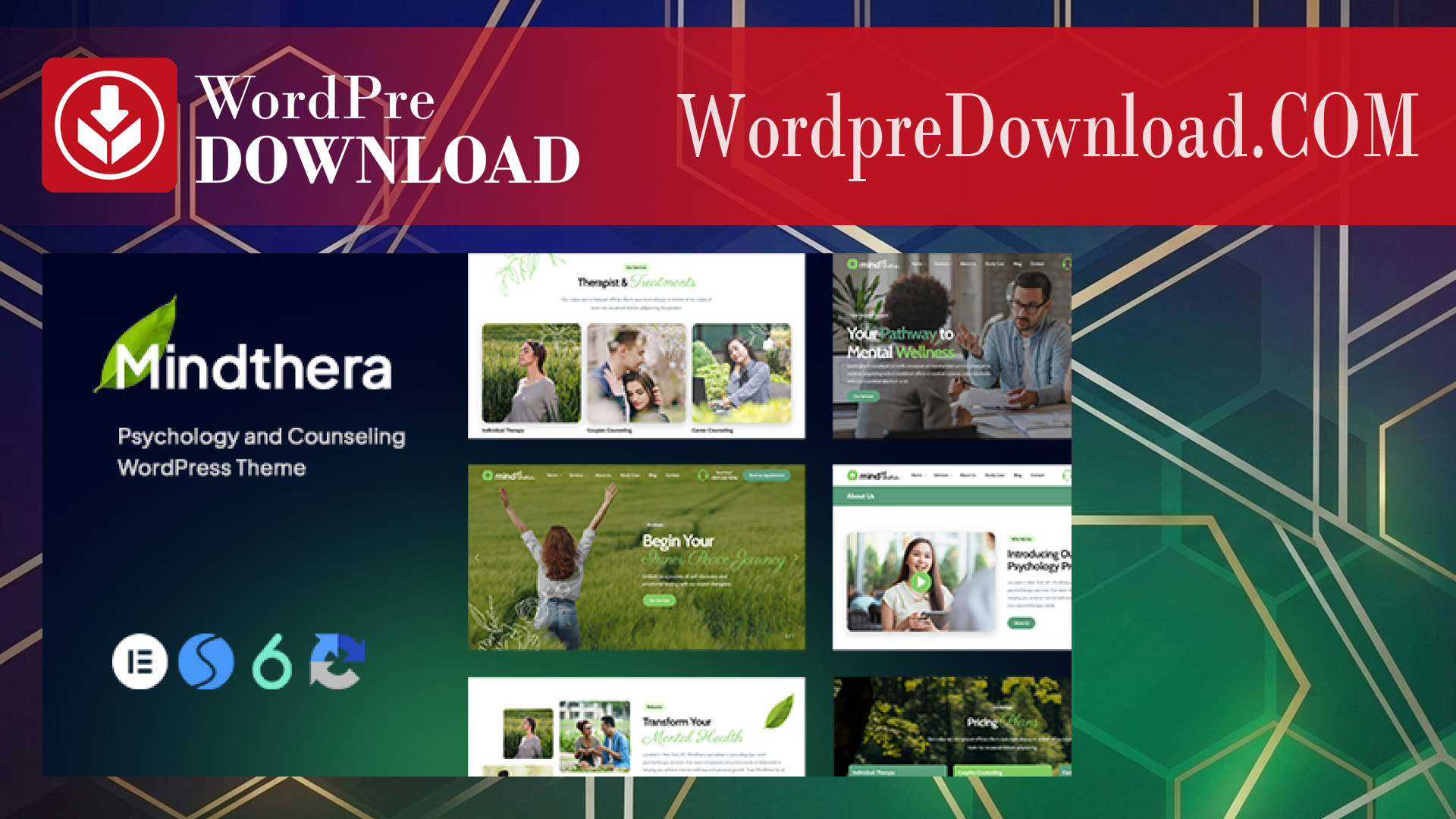 Mindthera – Psychology Counseling WordPress Theme – WordpreDownload.COM
