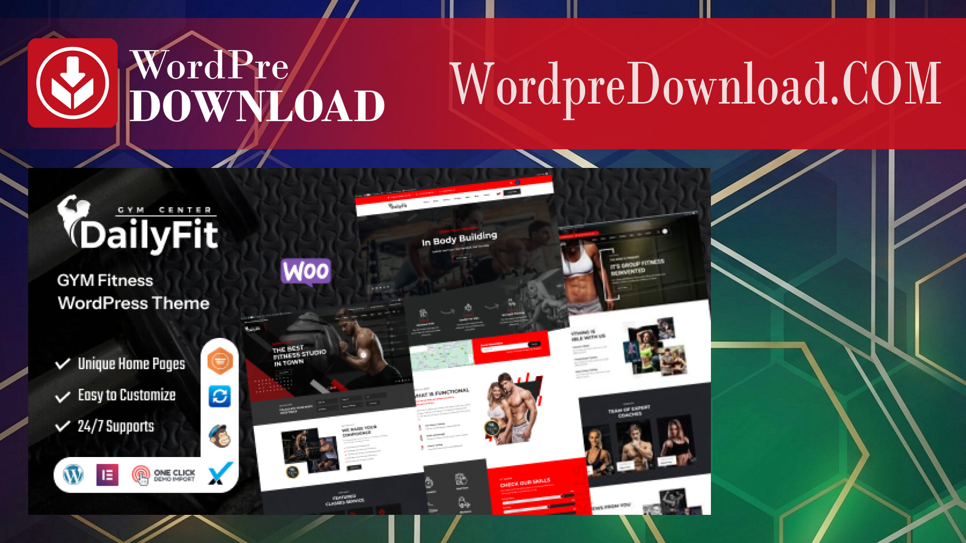 DailyFit – Fitness and Gym WordPress Theme – WordpreDownload.COM