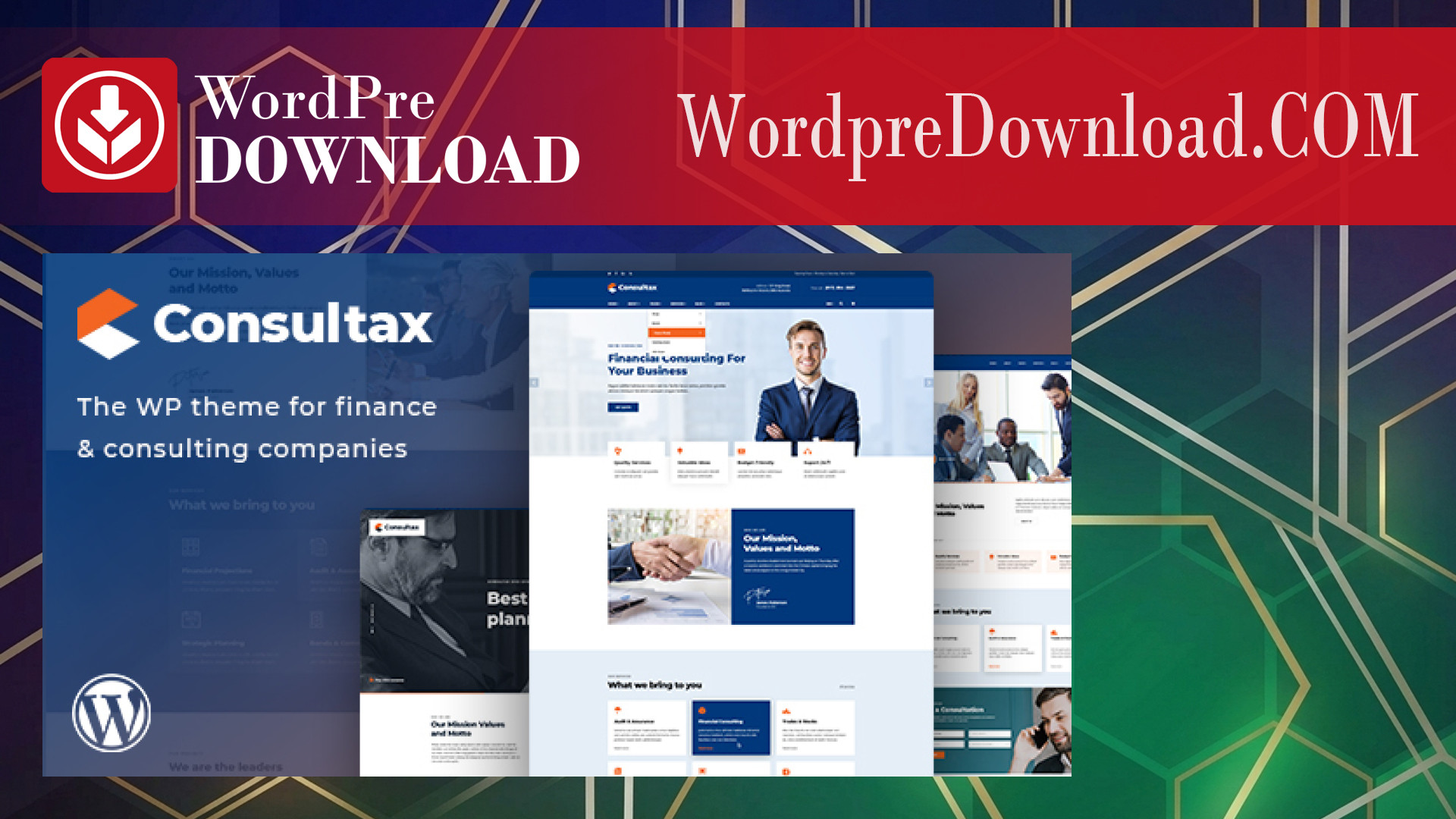 Consultax – Financial and Consulting WordPress Theme – WordpreDownload.COM