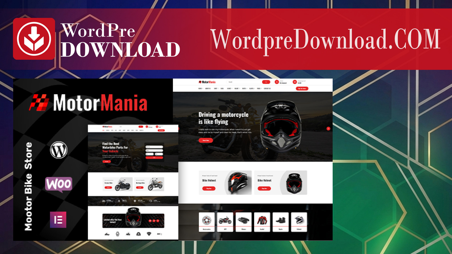 MotorMania | Motorcycle Accessories WooCommerce Theme – WordpreDownload.COM