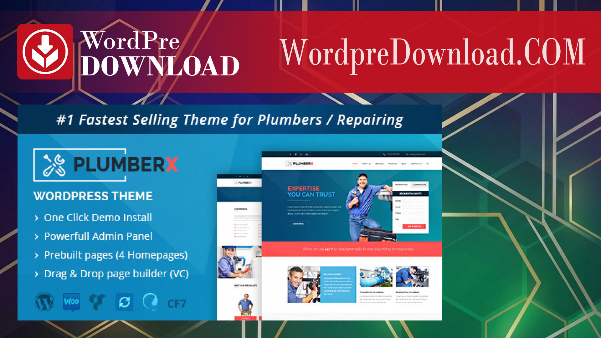 PlumberX – Construction and Repairing WordPress Theme – WordpreDownload.COM