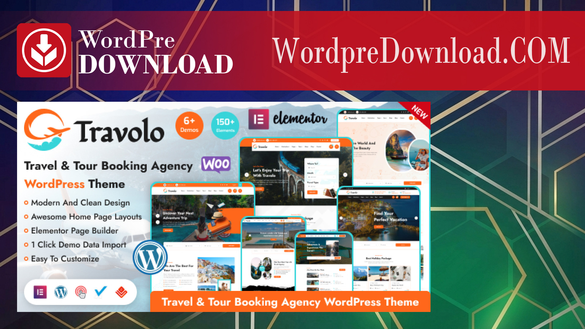 Travolo – Travel Agency and Tour Booking WordPress Theme – WordpreDownload.COM