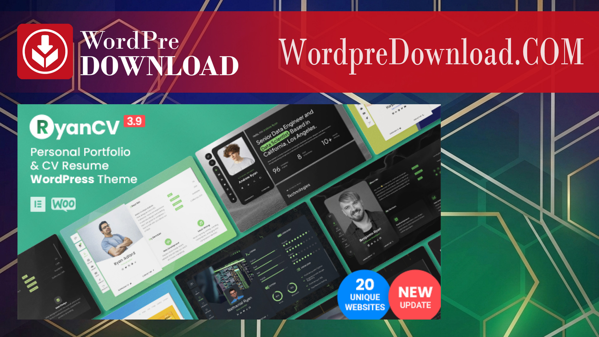 RyanCV – Best CV Resume WordPress – WordpreDownload.COM