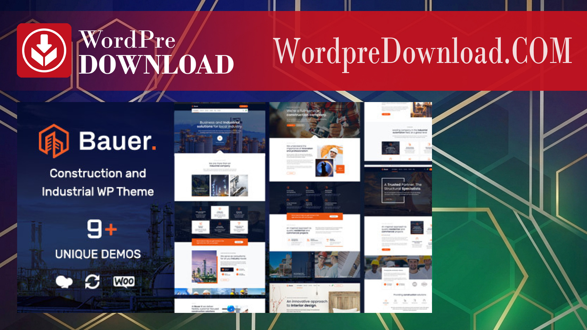 Bauer | Construction and Industrial WordPress Theme – WordpreDownload.COM