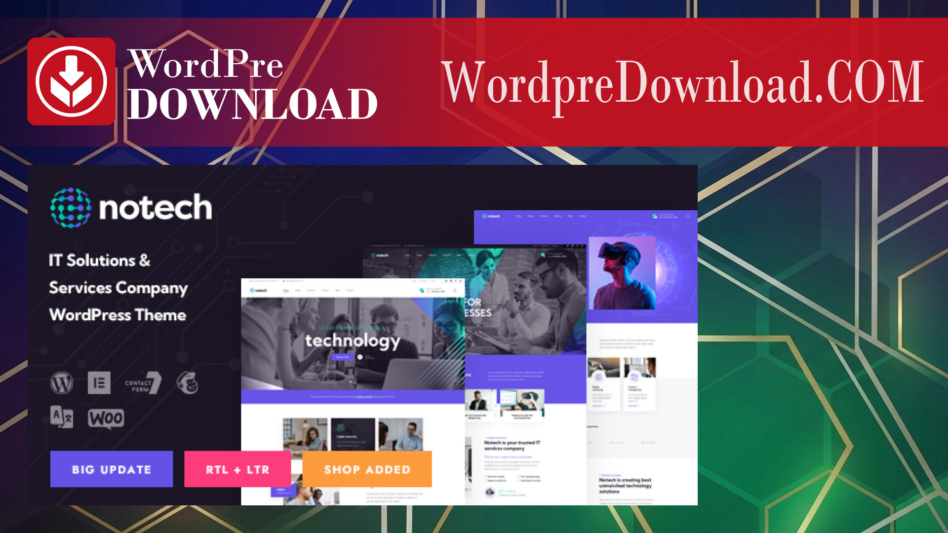 Notech – IT Solutions and Services WordPress Theme – WordpreDownload.COM