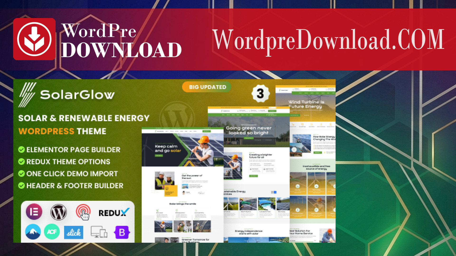 Solarglow – Solar and Renewable Energy WordPress Theme – WordpreDownload.COM