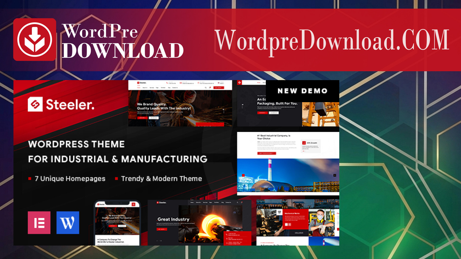Steeler – Industrial and Manufacturing WordPress Theme – WordpreDownload.COM