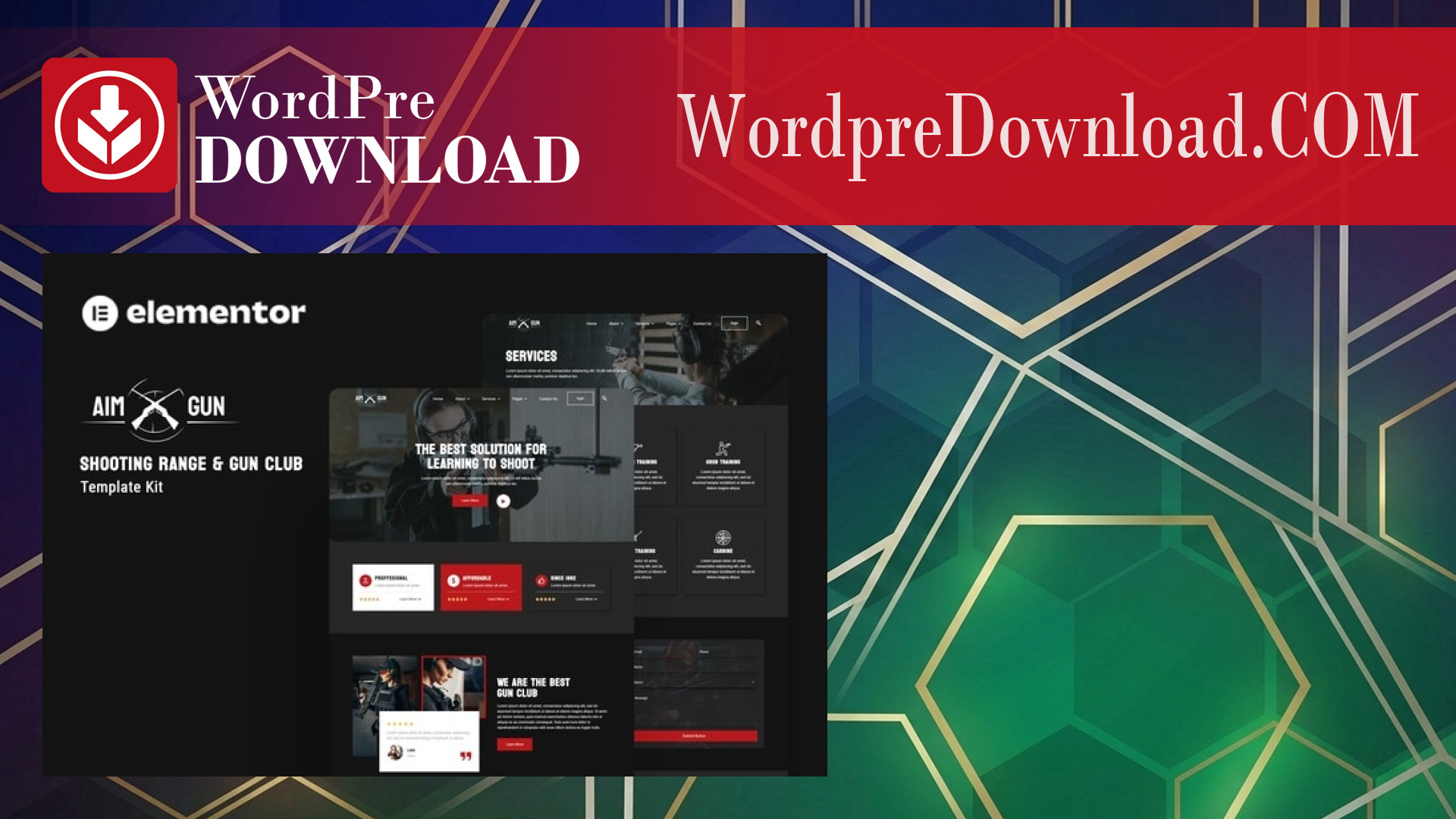 Aimgun – Shooting Range and Gun Club Elementor Template Kit – WordpreDownload.COM