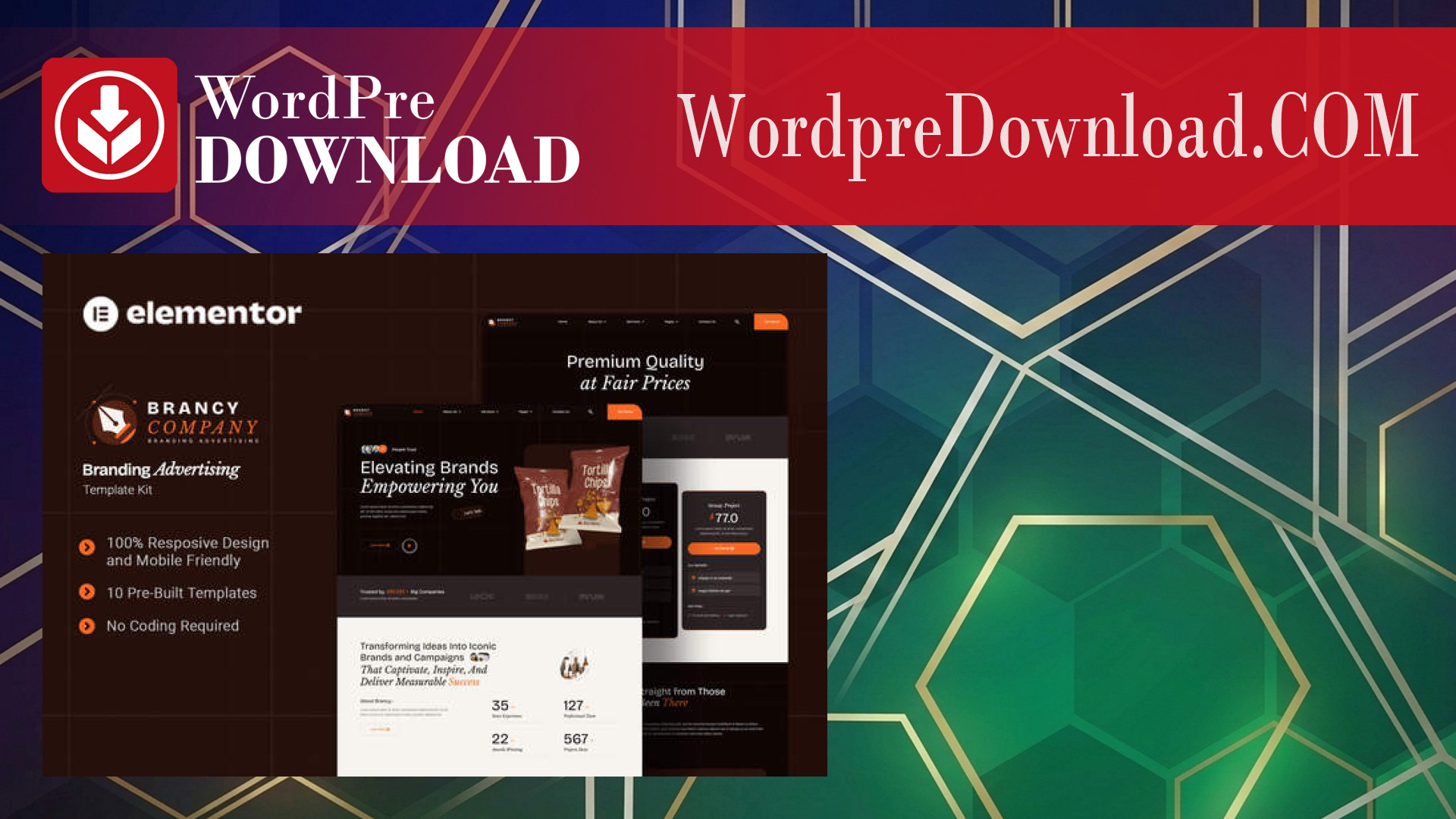 Brancy – Branding Advertising Elementor Template Kit – WordpreDownload.COM