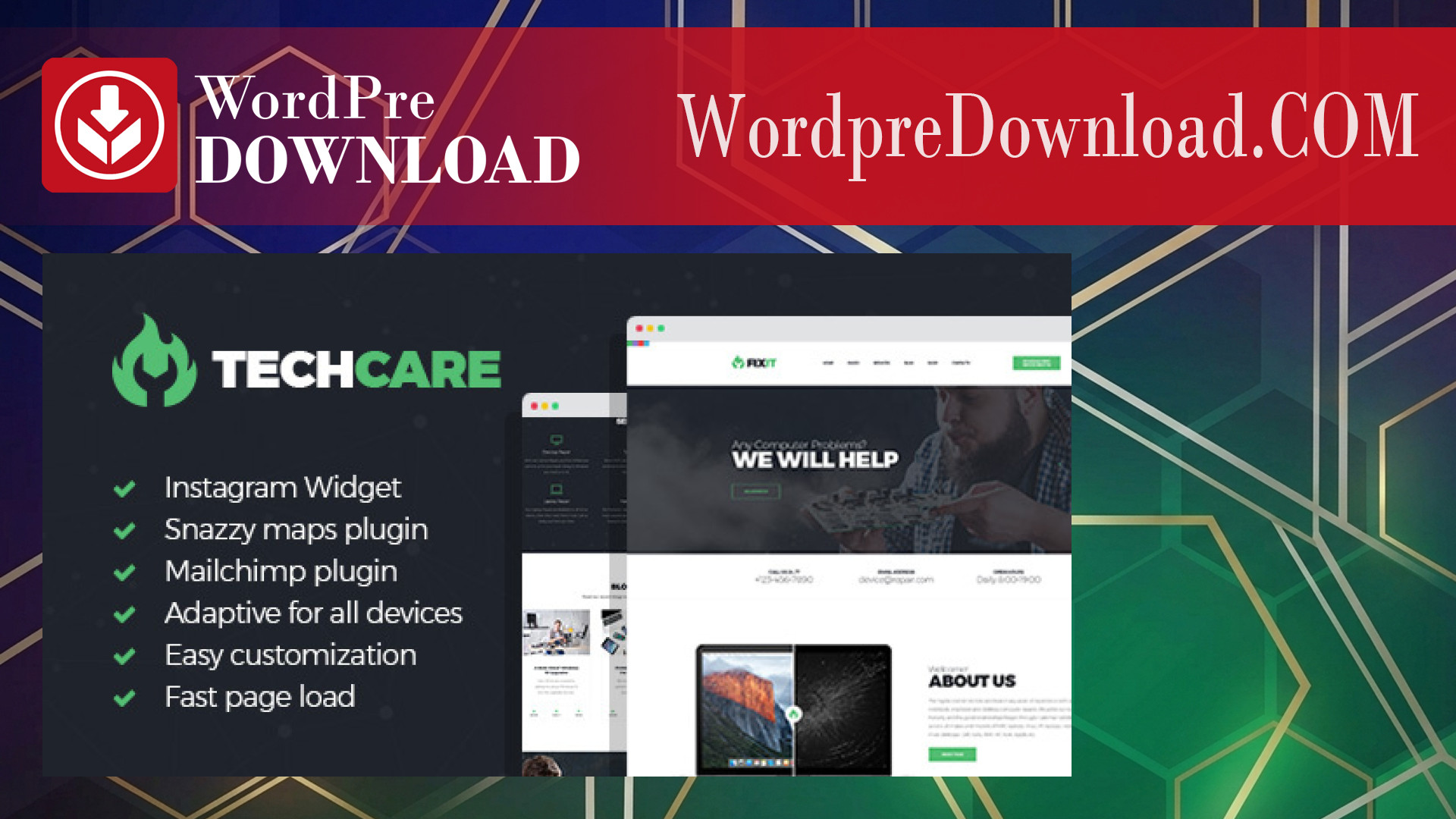 TechCare – Electronics Repair WordPress Theme – WordpreDownload.COM