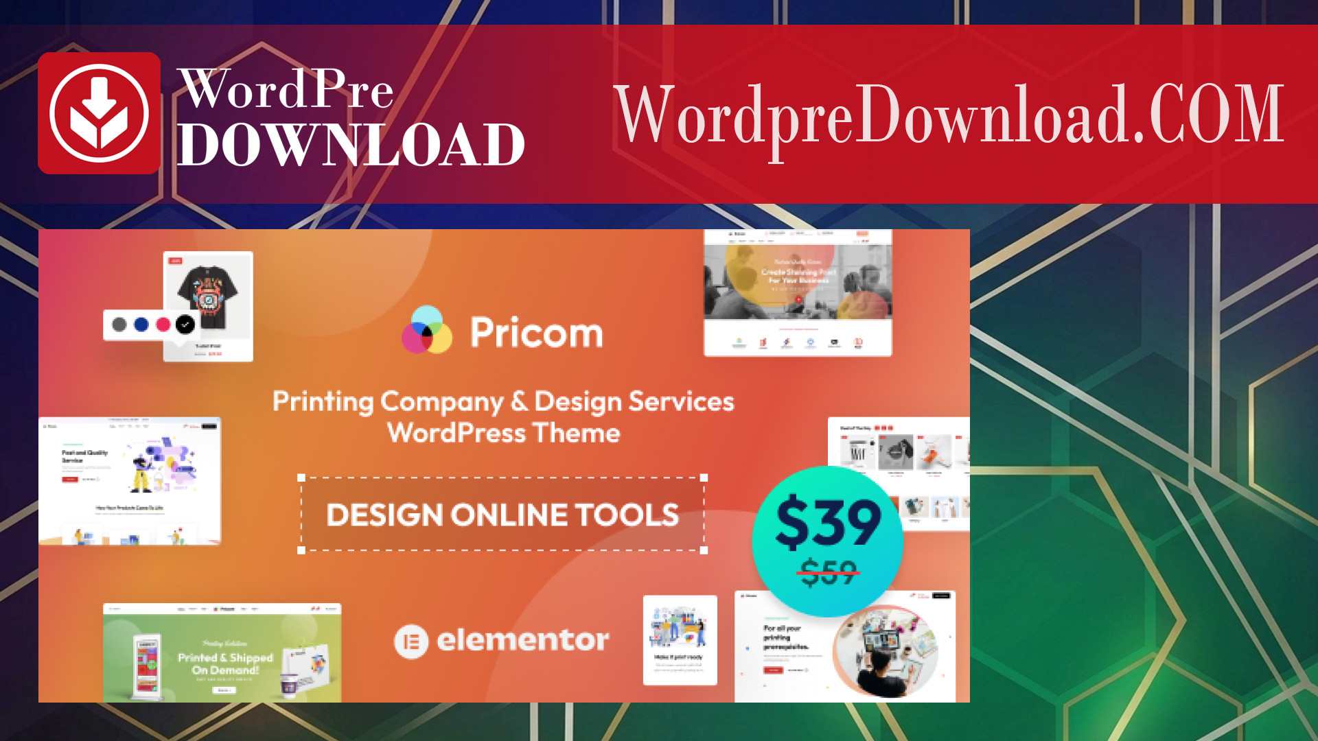 Pricom – Printing Company and Design Services WordPress Theme – WordpreDownload.COM