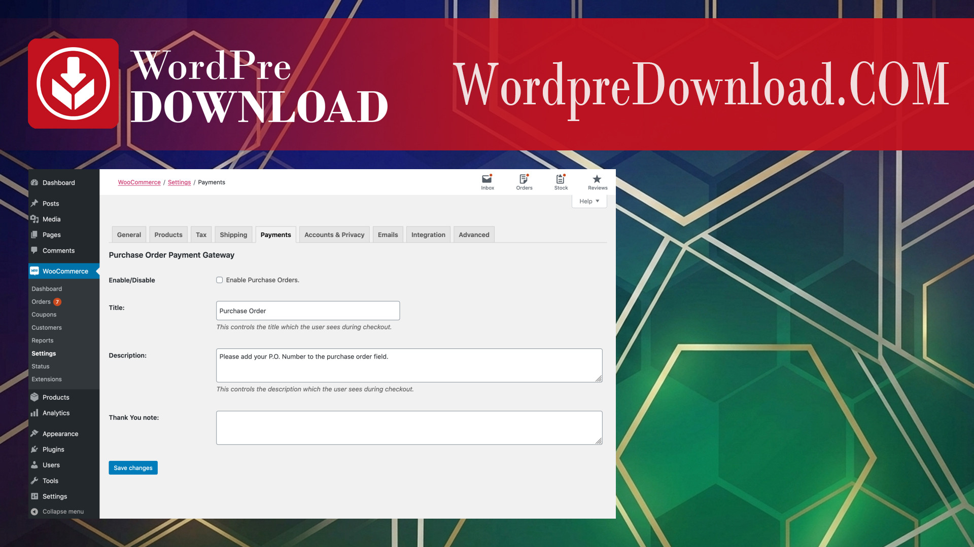 WooCommerce Purchase Order Gateway – WordpreDownload.COM