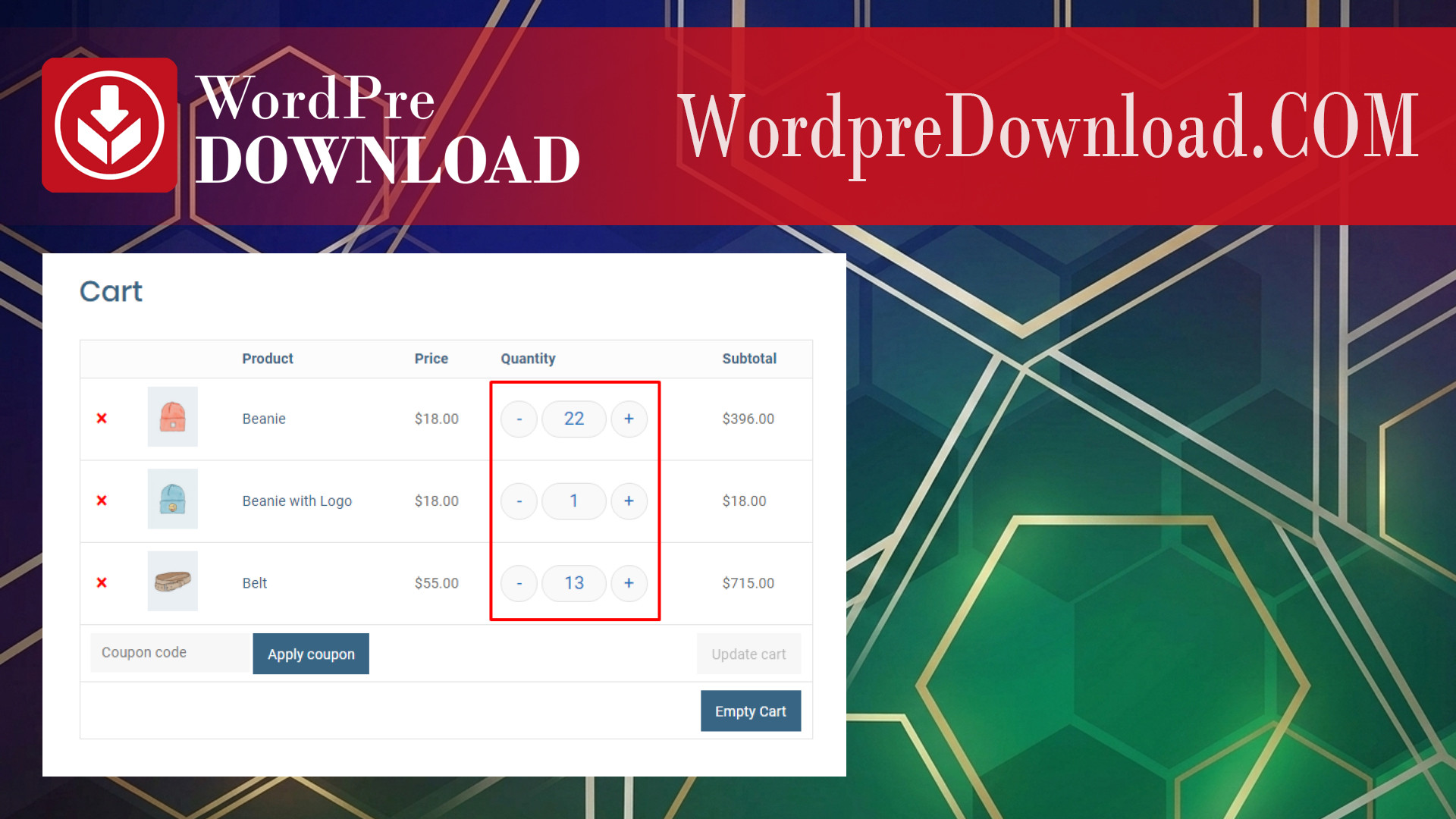 Quantity Buttons for WooCommerce – WordpreDownload.COM