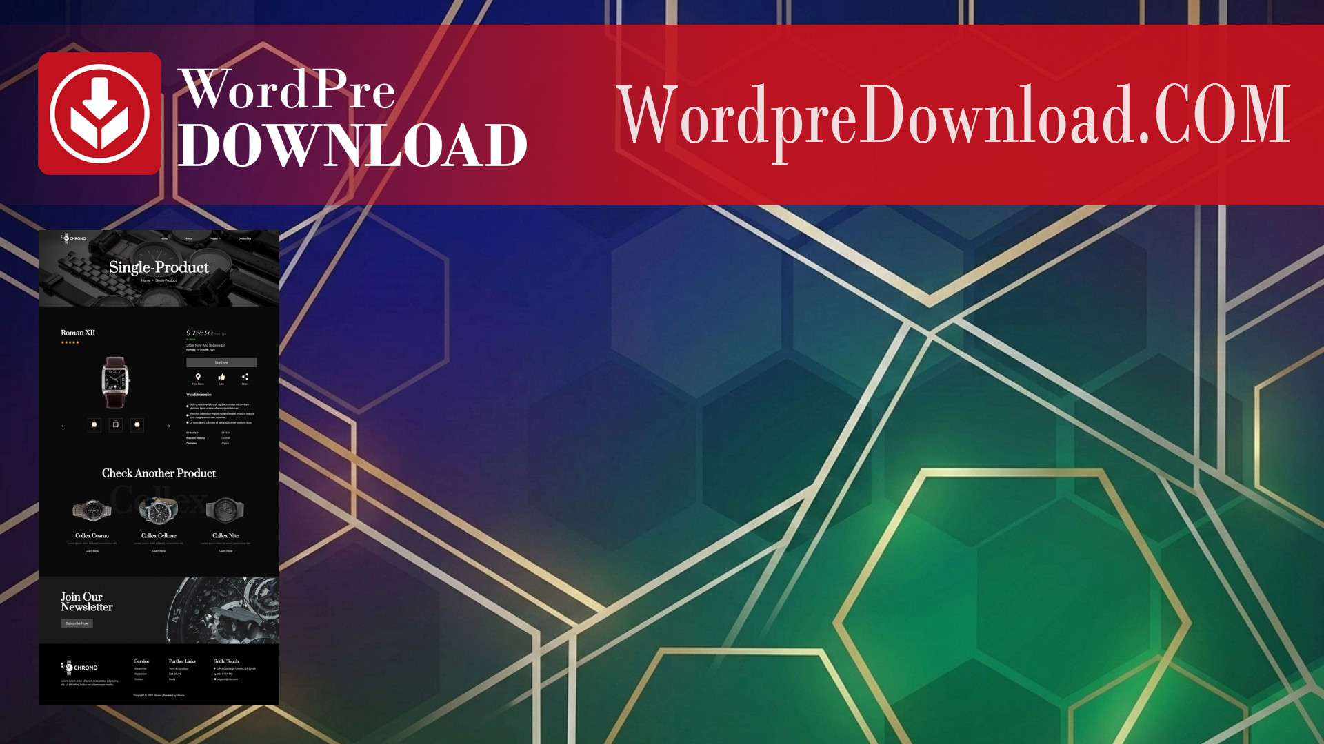 Chrono – Watch Service Elementor Template Kit – WordpreDownload.COM