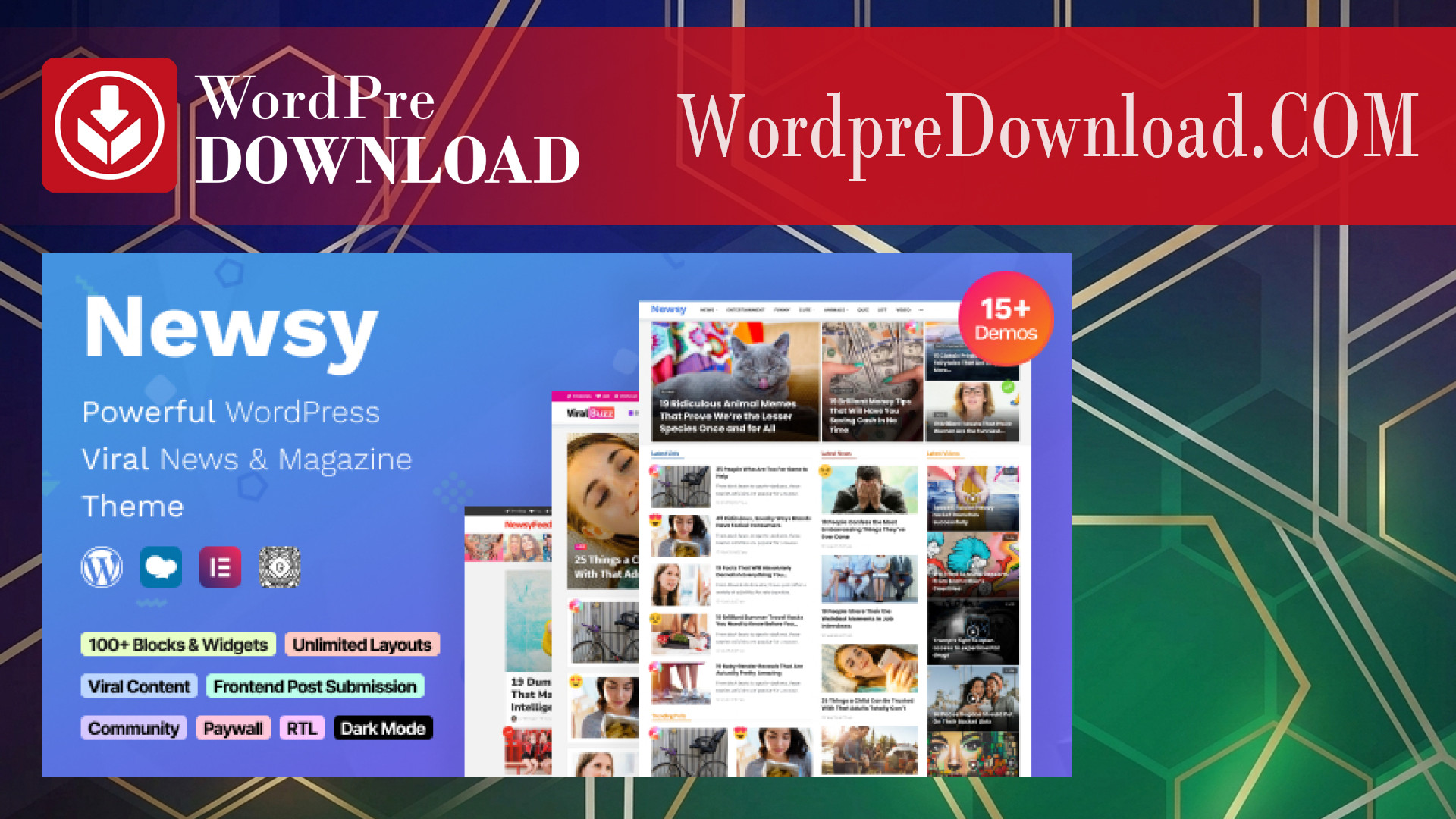 Newsy – Viral News and Magazine WordPress Theme – WordpreDownload.COM