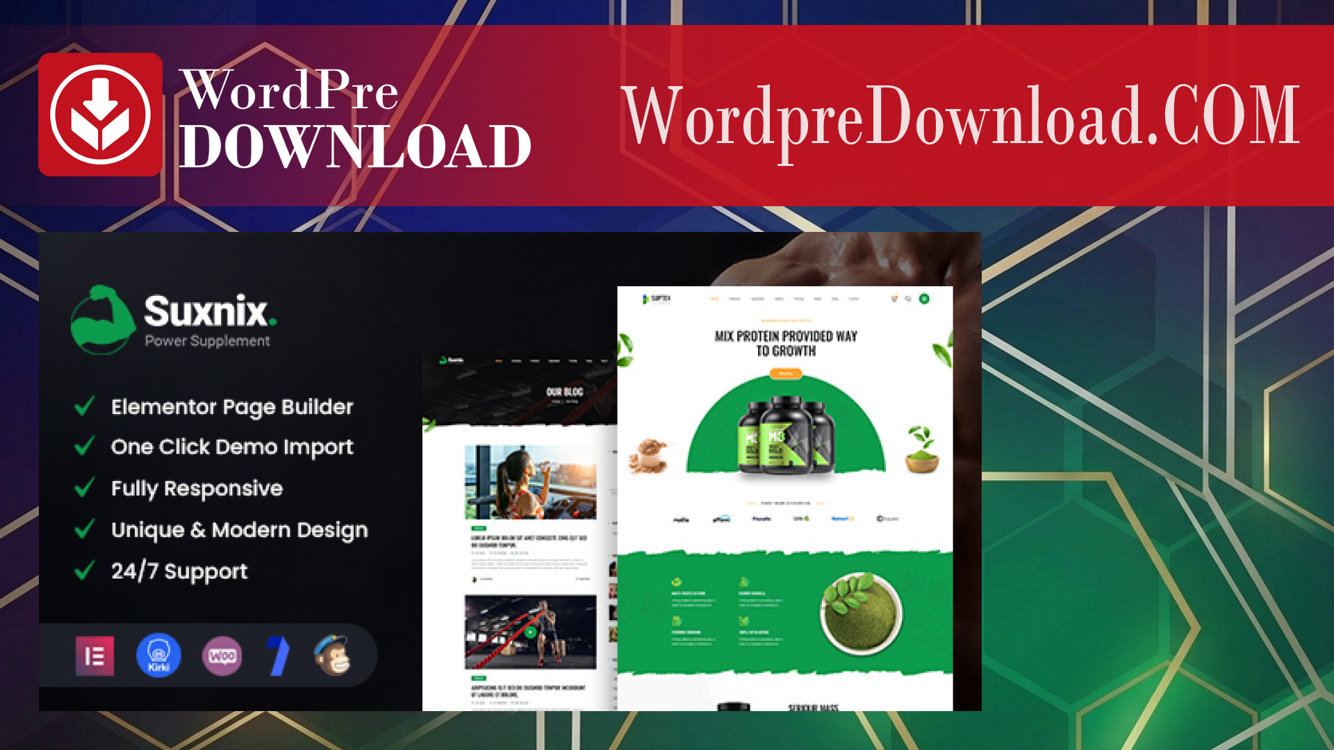 Suxnix – Health Supplement WordPress Theme – WordpreDownload.COM