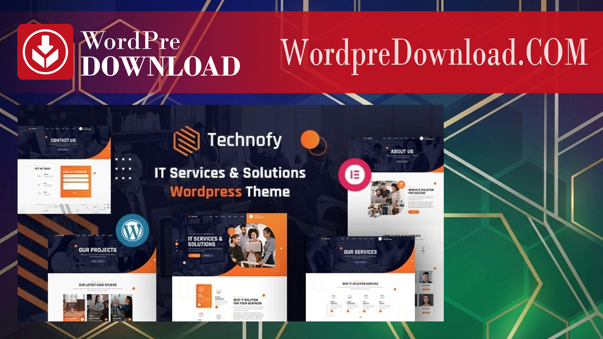 Technofy | IT Services and Solutions WordPress Theme – WordpreDownload.COM