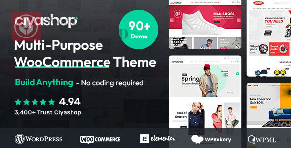 CiyaShop – Multi-Purpose WooCommerce – WordpreDownload.COM