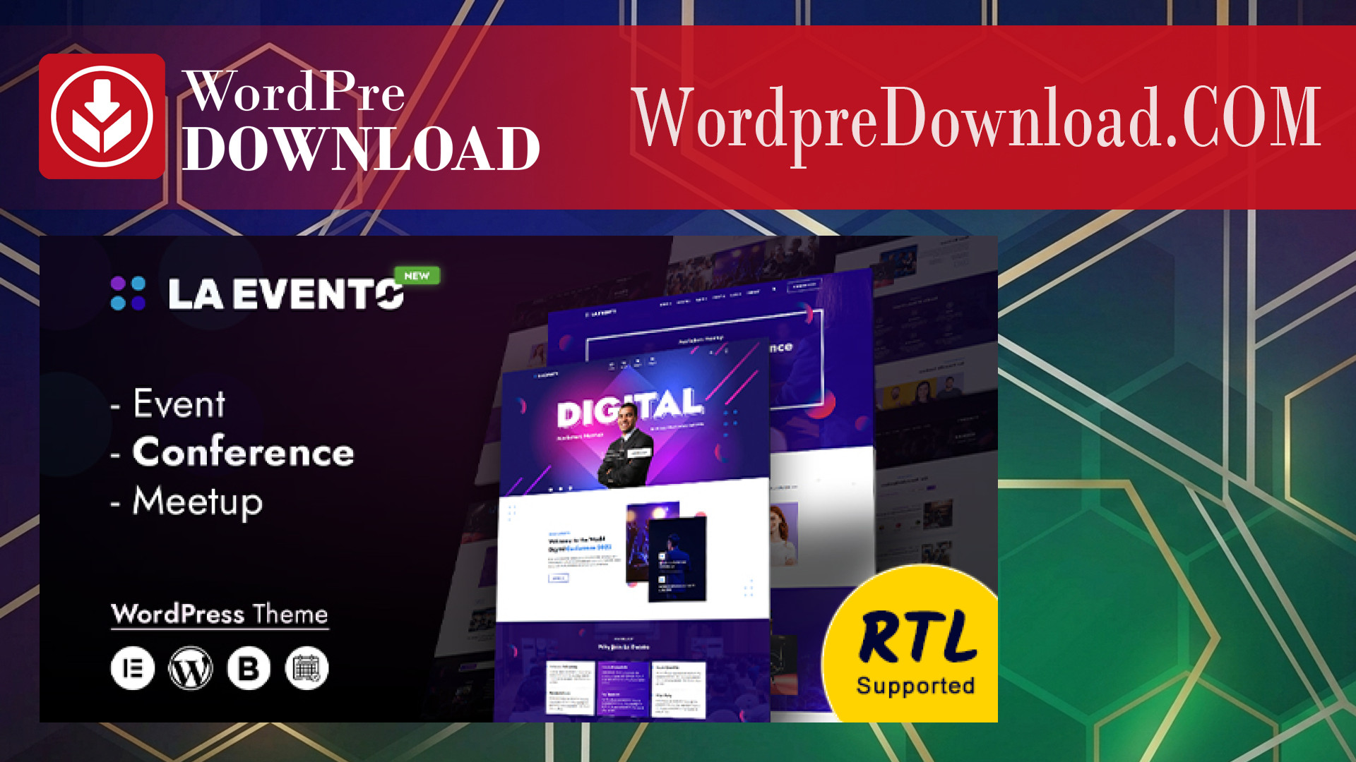 La Evento – An Organized Event WordPress Theme – WordpreDownload.COM