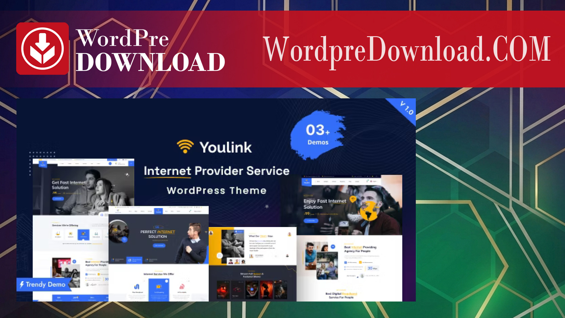 Youlink – Broadband and Internet Services Theme – WordpreDownload.COM