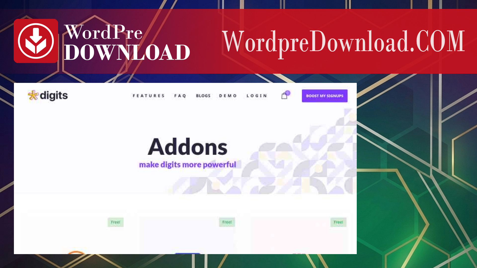 Digits – One Click Login/Signup Addon – WordpreDownload.COM