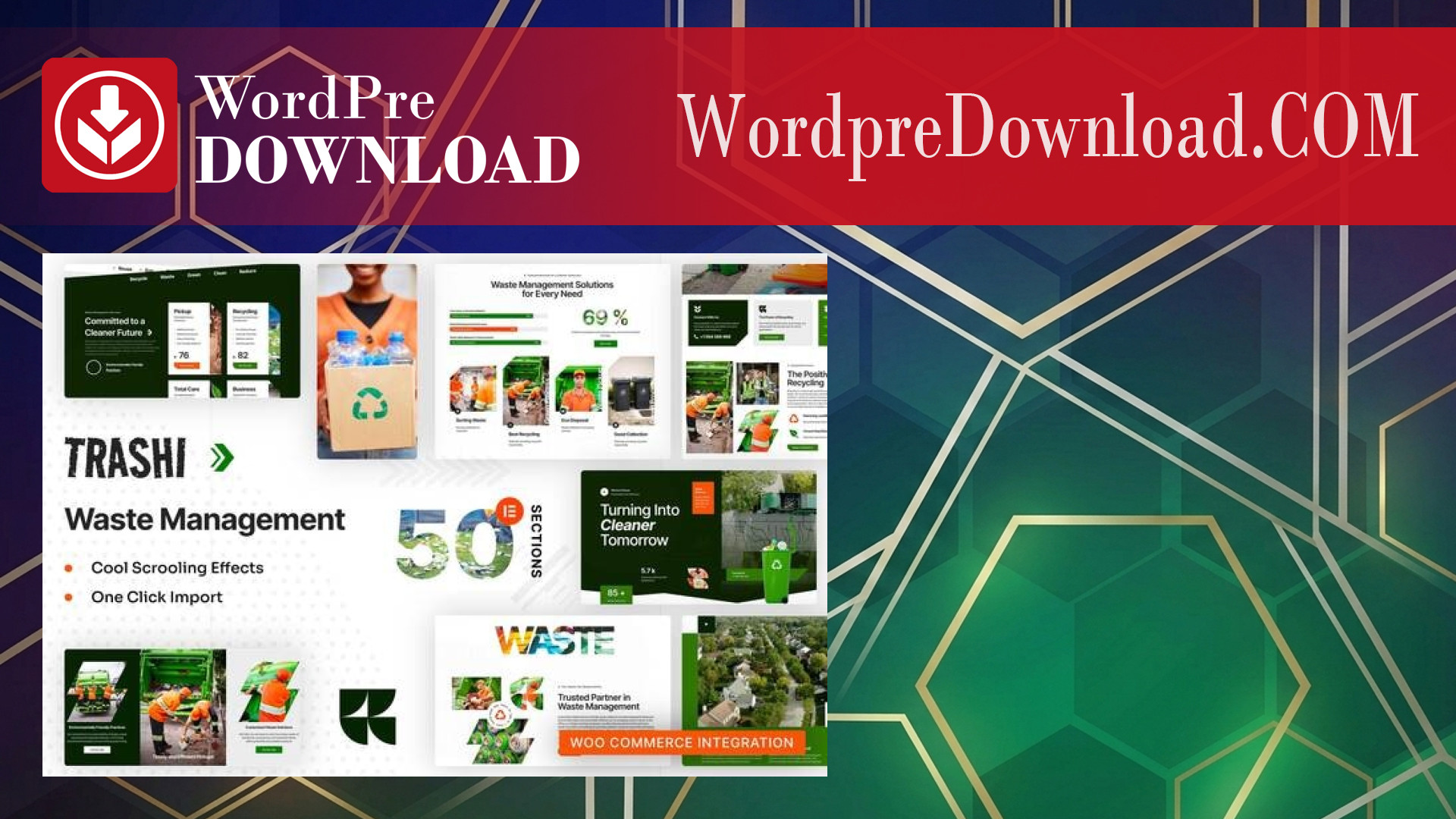 Trashi – Waste Management and Recycling Elementor Pro Template Kit – WordpreDownload.COM