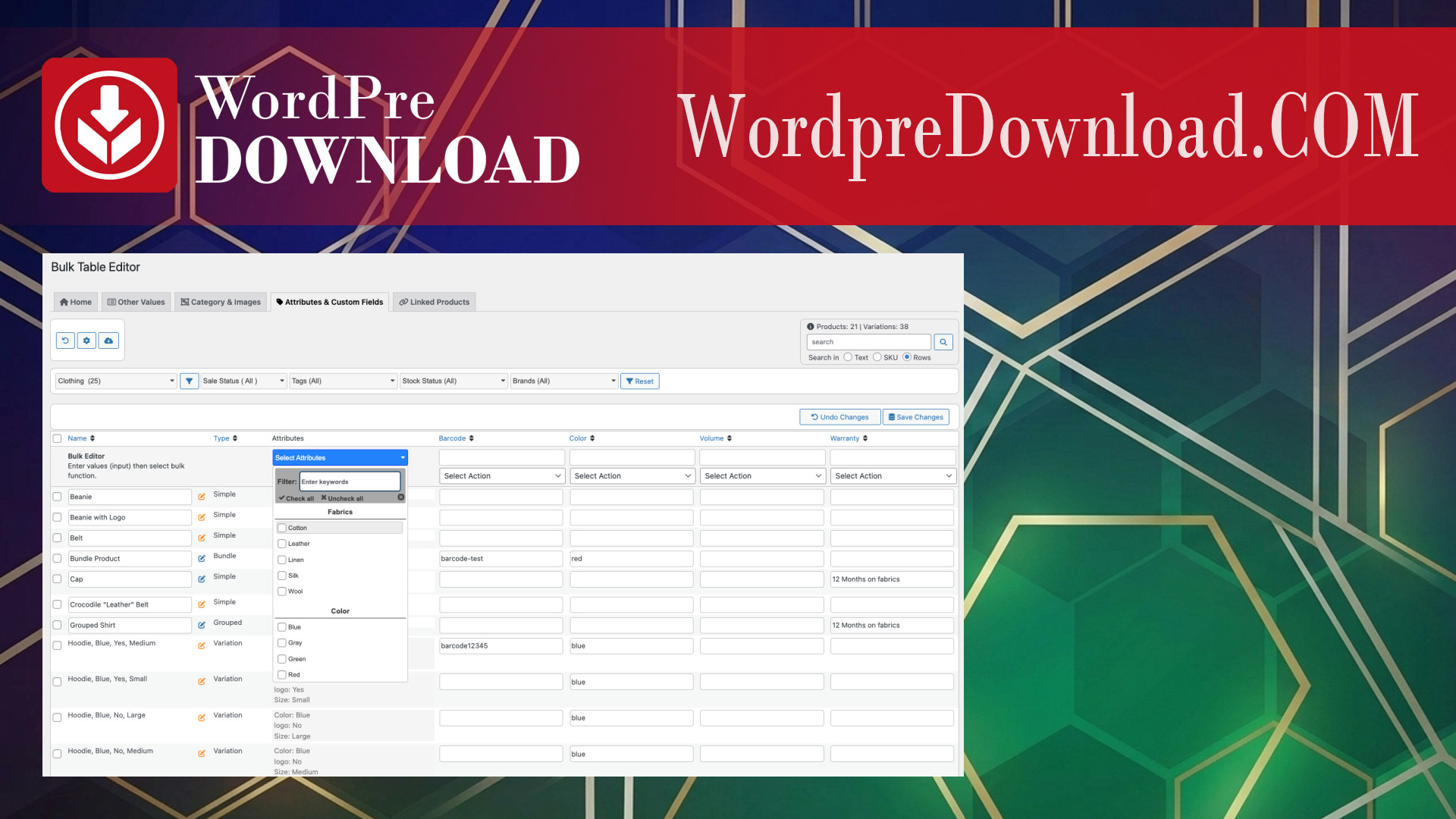 Bulk Table Editor for WooCommerce – WordpreDownload.COM