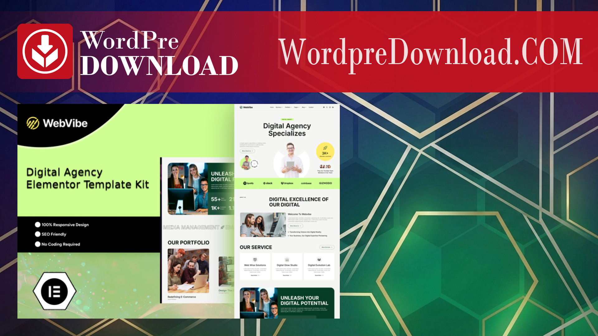 Webvibe – Digital Agency Elementor Template Kit – WordpreDownload.COM