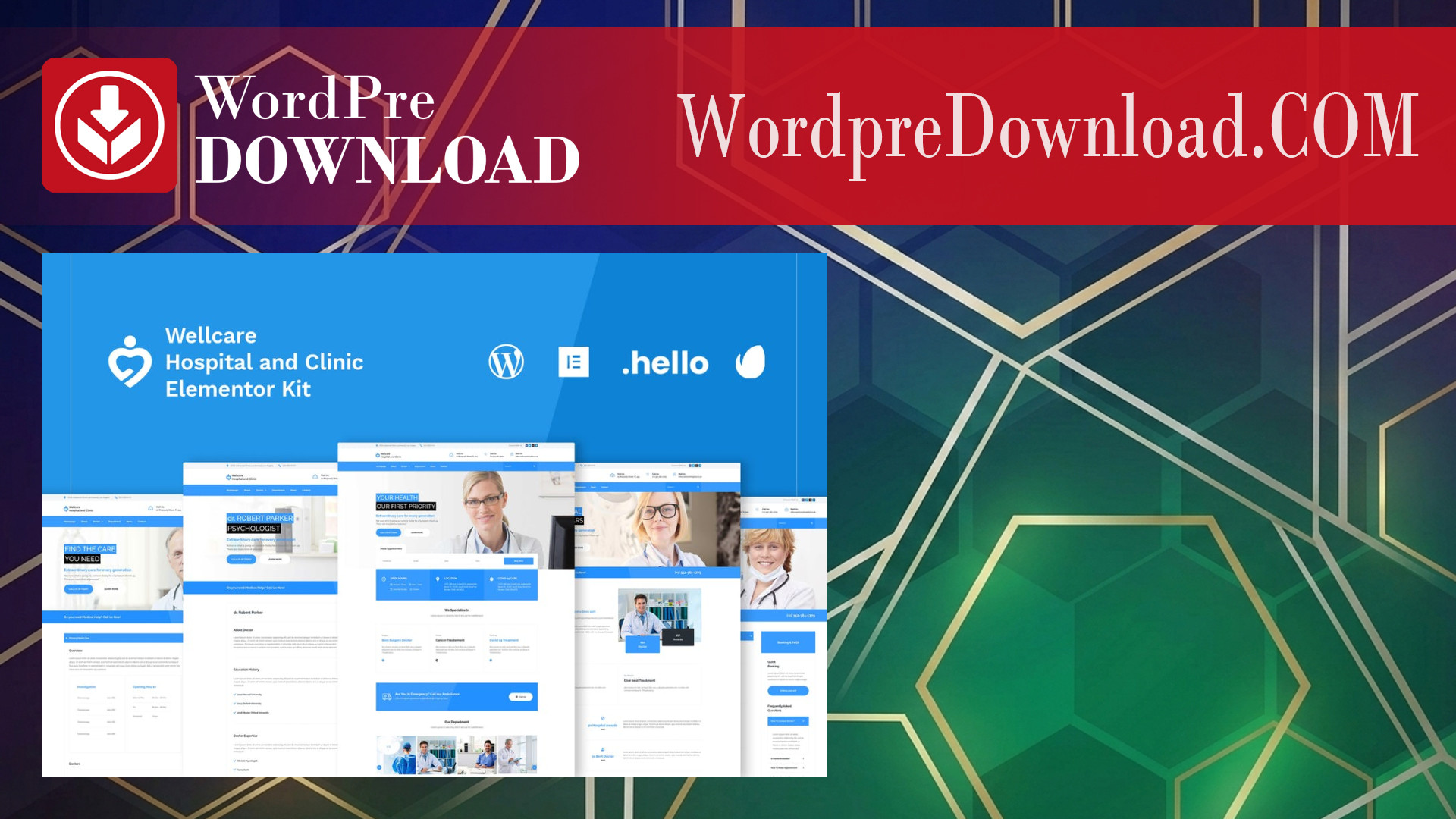 Wellcare – Hospital & Clinic Elementor Template Kit – WordpreDownload.COM