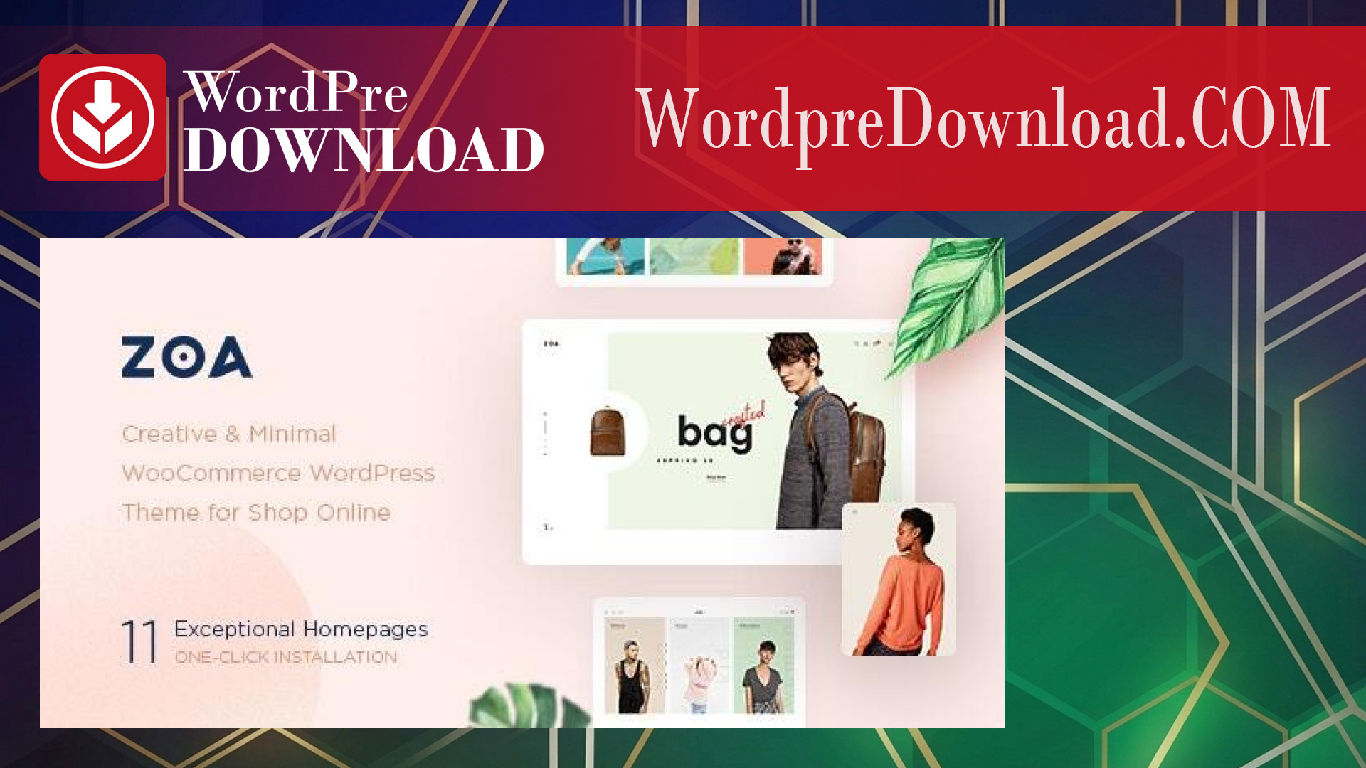 Zoa – Minimalist Elementor WooCommerce Theme – WordpreDownload.COM